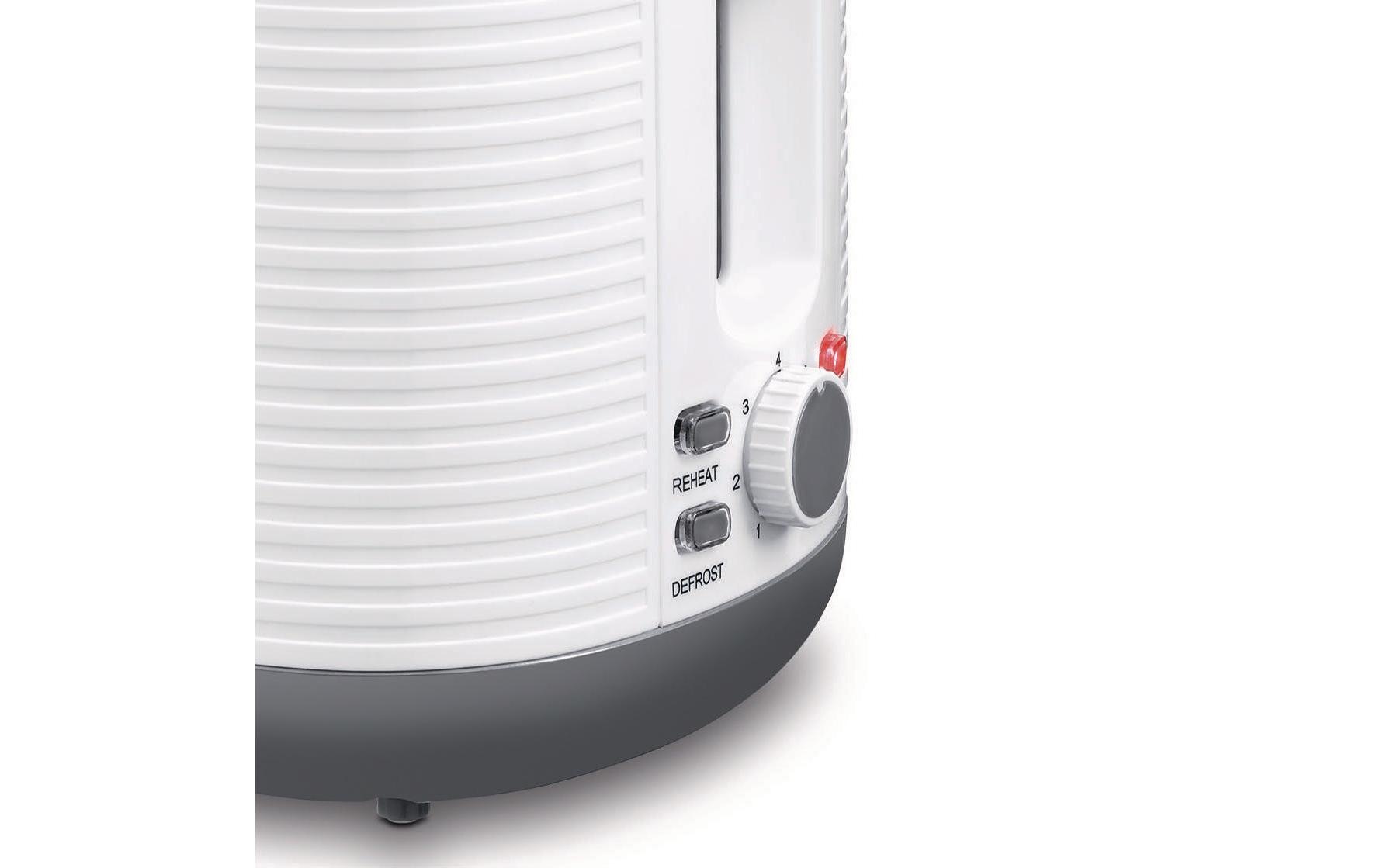 KOENIG Toaster »Stripes, Weiss, Grau«, für 2 Scheiben, 930 W