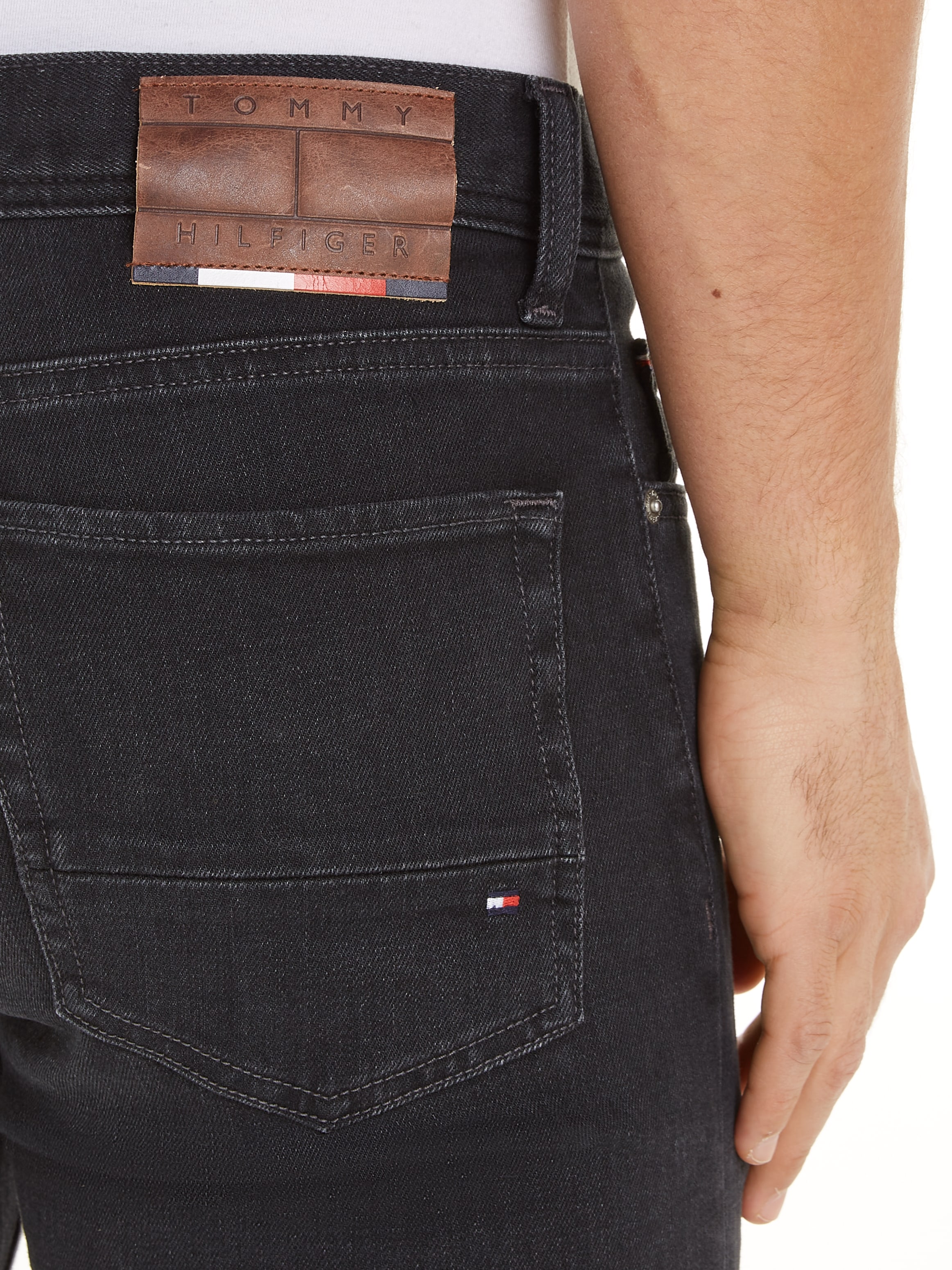 Tommy Hilfiger Slim-fit-Jeans »SLIM BLEECKER PSTR CROW BLACK«