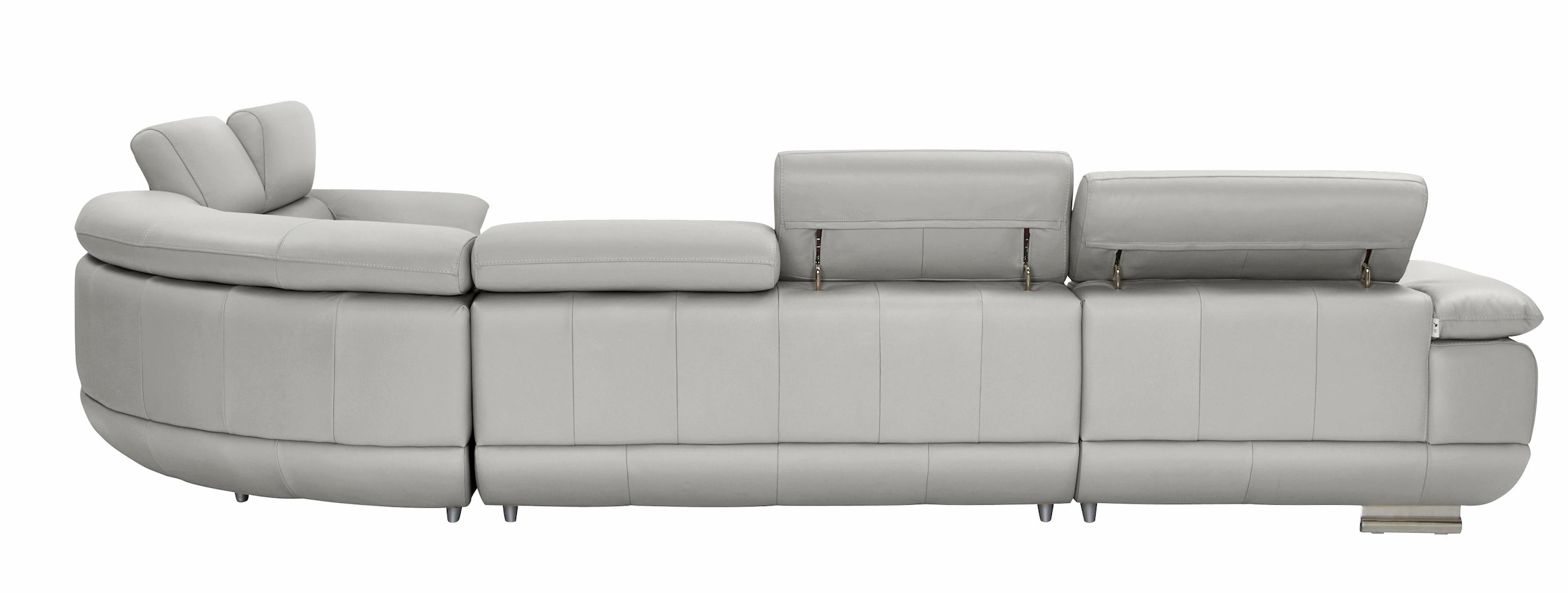 CALIA ITALIA Wohnlandschaft »Magic, italienisches Sofa zum Träumen, erstklassiger Sitzkomfort«, verstellbaren Kopfstützen zum Relaxen, in 2 Lederqualitäten, U-Form