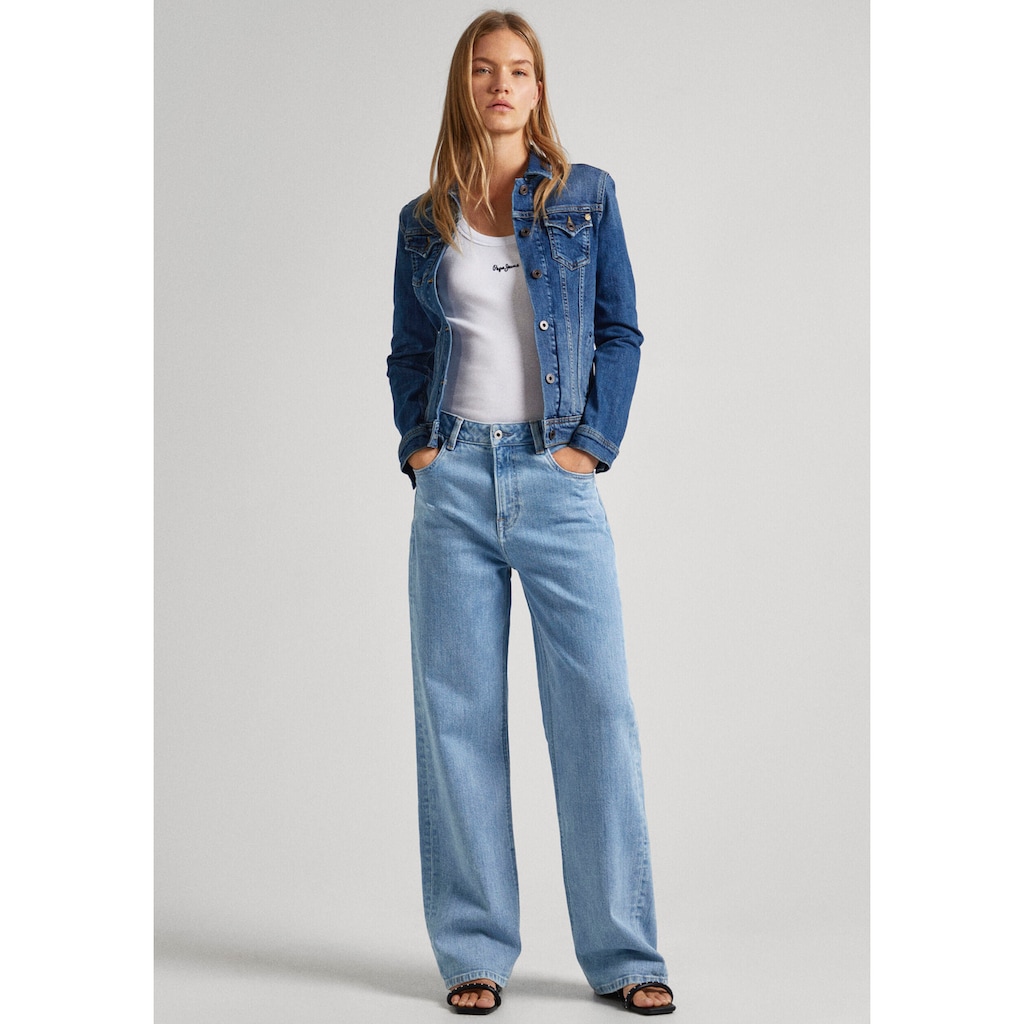 Pepe Jeans Jeansjacke »THRIFT«, mit aufgesetzten Brusttaschen und durchgehender Knopfleiste