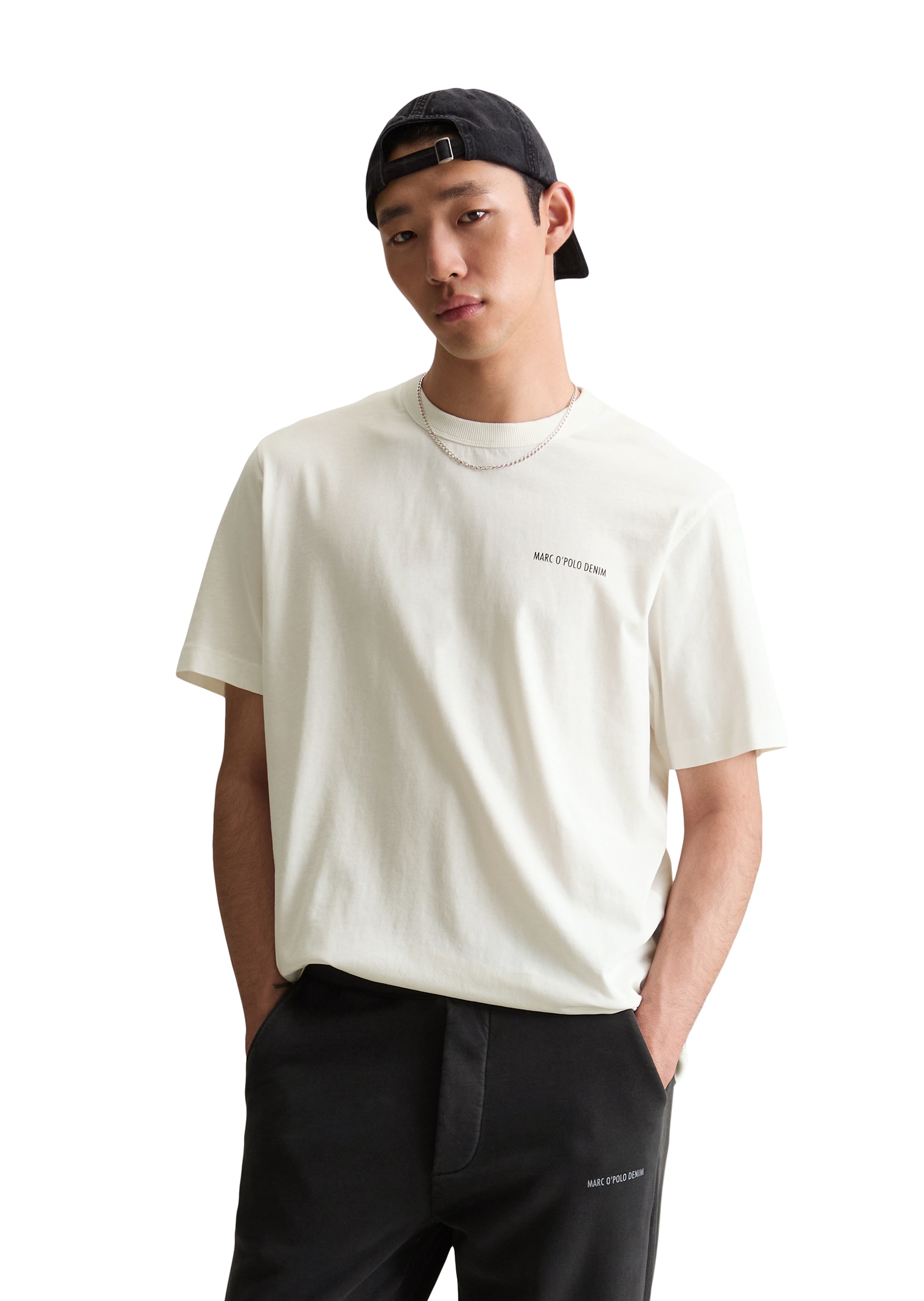 Marc O'Polo DENIM T-Shirt relaxed fit mit grossem Foto-Rückenprint