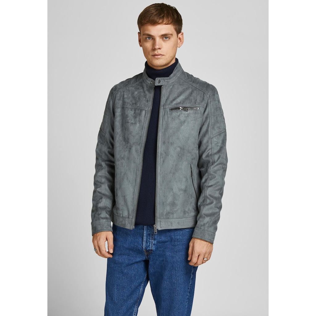 Jack & Jones Bikerjacke »ROCKY JACKET«, ohne Kapuze