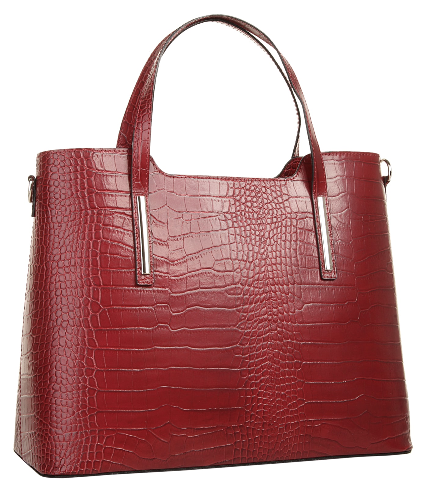 Cluty Henkeltasche, echt Leder, Made in Italy