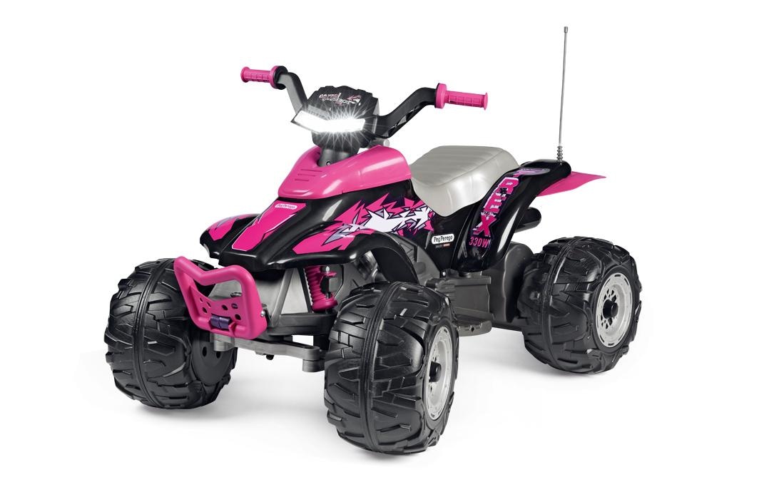 Tretfahrzeug »PegPerego Quad Corral T-Rex 330W 12 V Pink«
