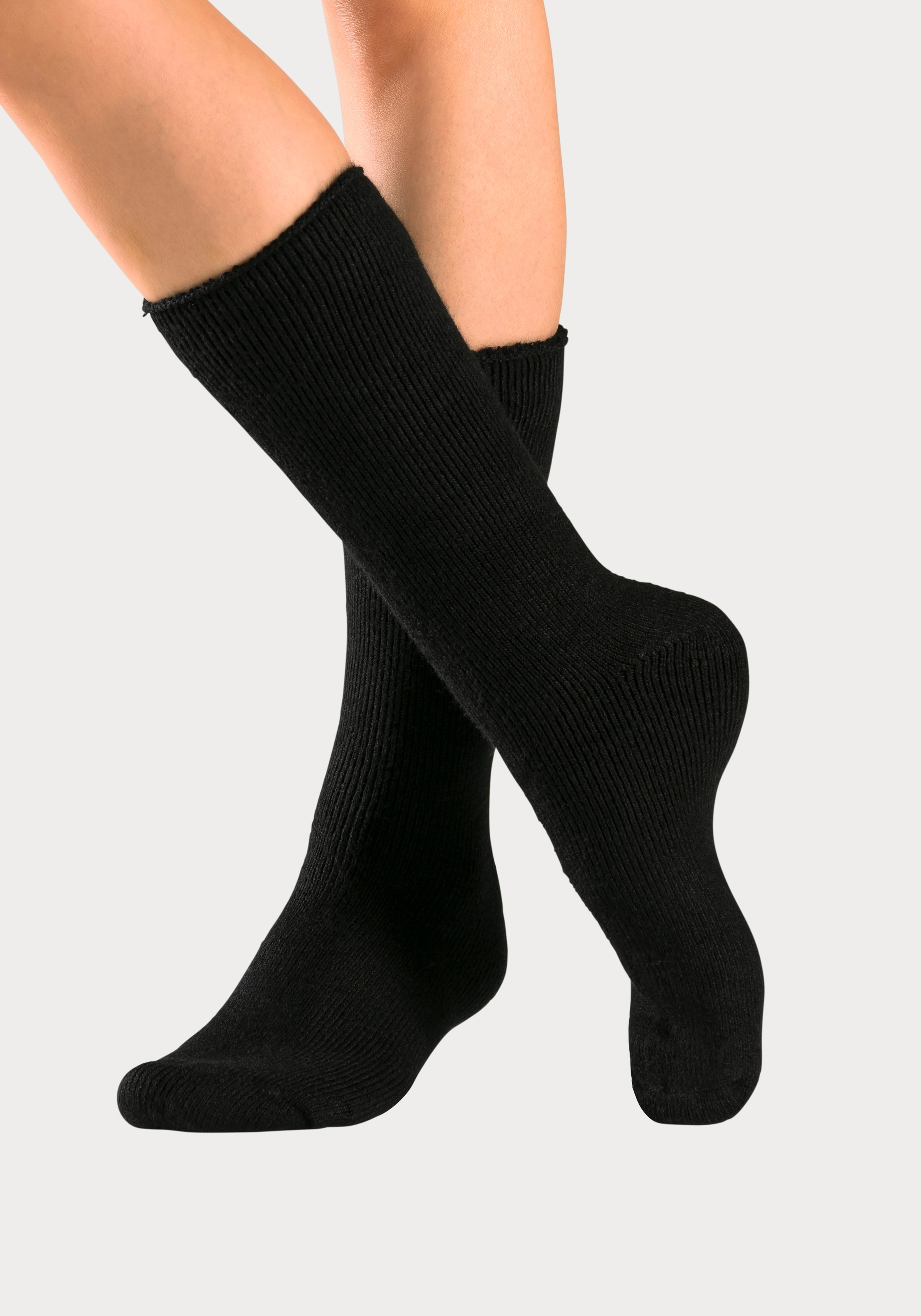 Lavana Thermosocken, (Packung, 2 Paar), Flauschige Innenseite