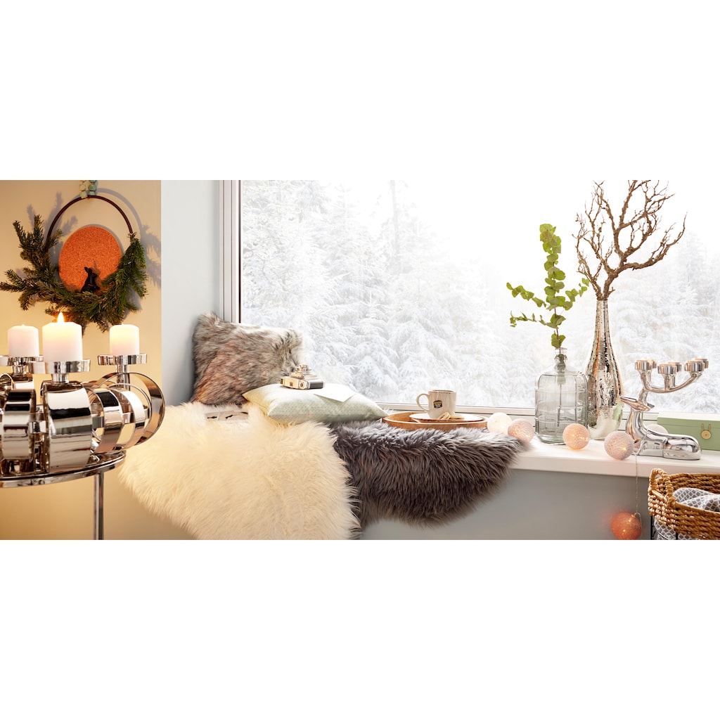 my home Winterliche Kunstpflanze »Weihnachtsdeko«