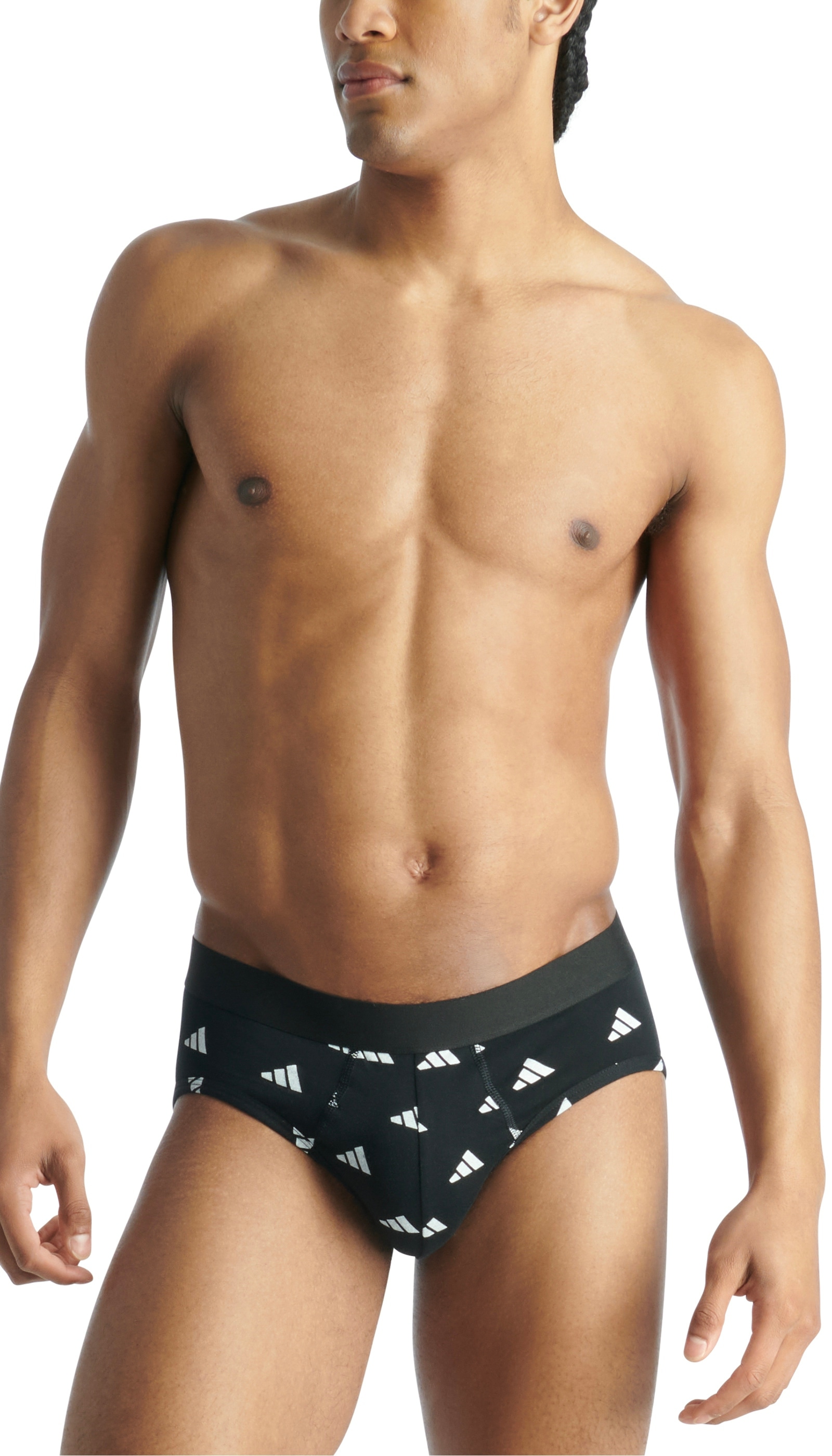 adidas Sportswear Slip »Active Flex Cotton«, (3er Pack), elastisch, Logo-Bund, scheuerfreies Tragegefühl, ohne Eingriff