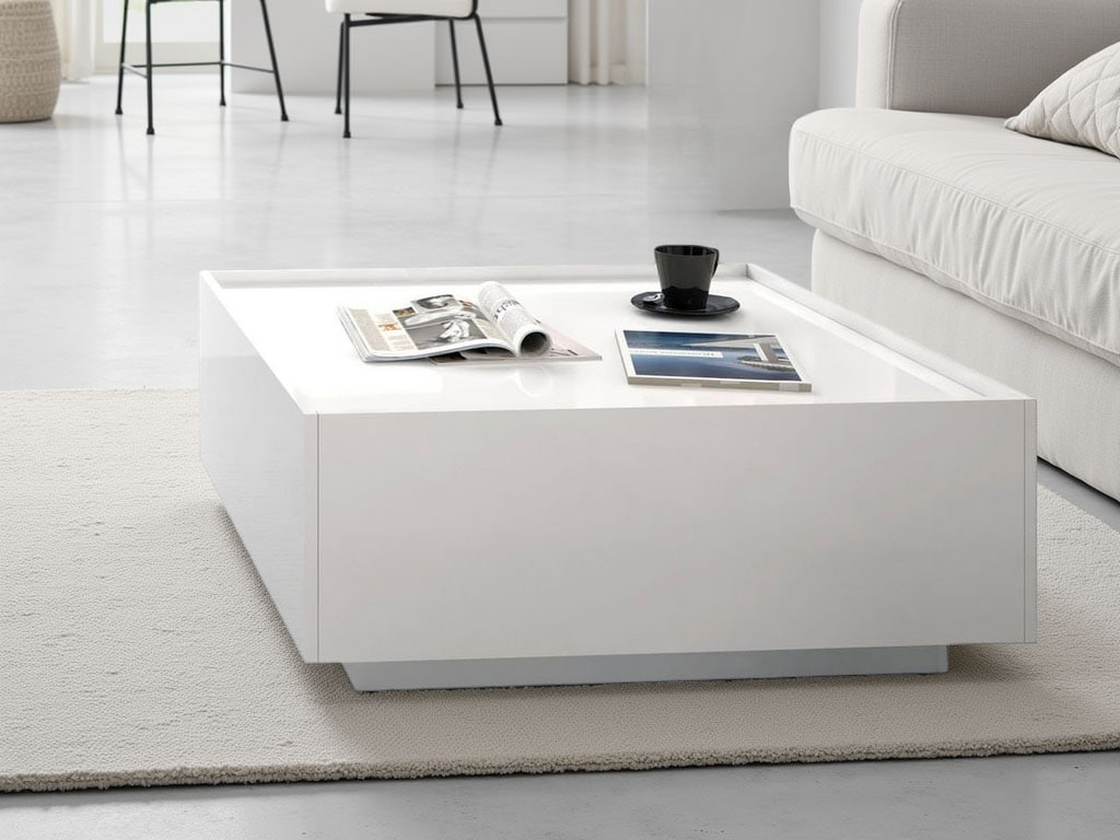 Places of Style Couchtisch »Piano«, hochwertig UV lackiert, mit zwei Schubladen inkl. Soft-Close Funktion