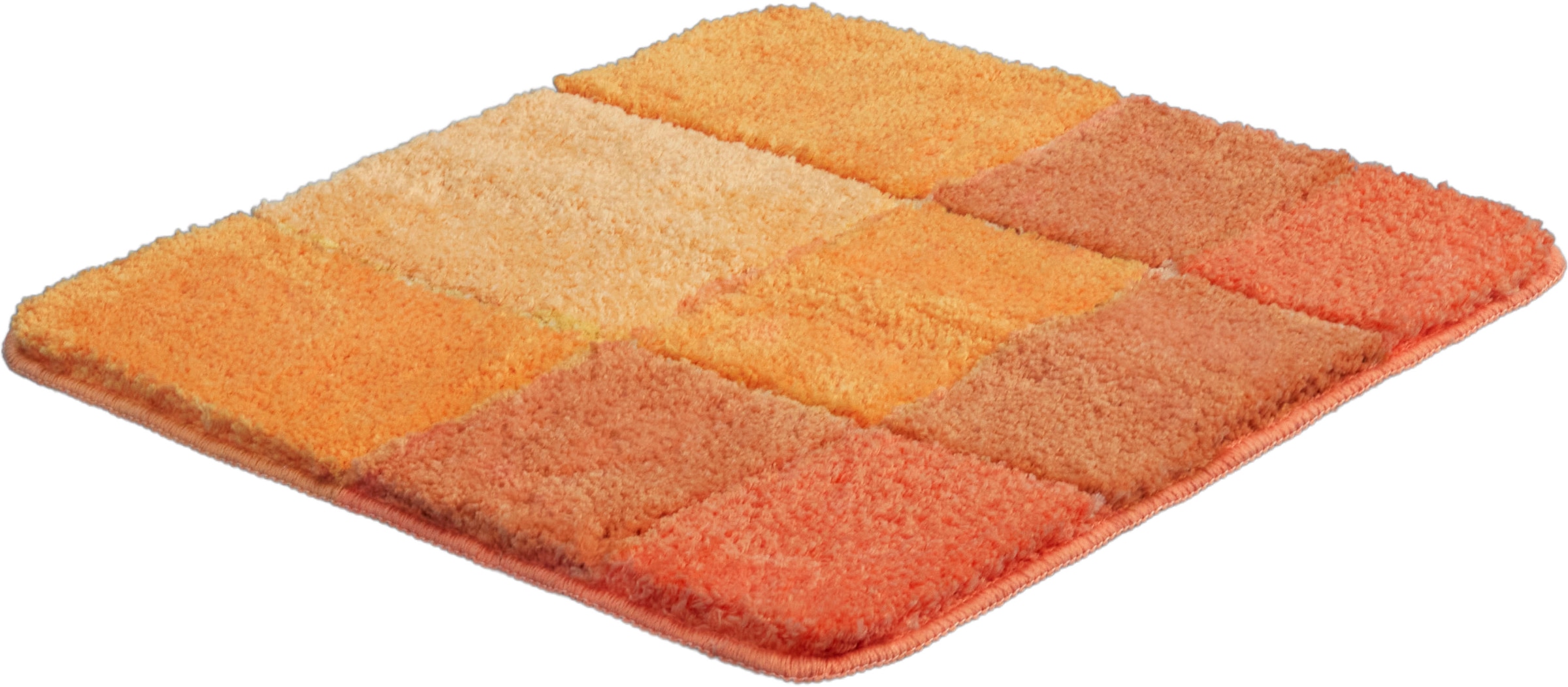 my home Badematte »Pia«, rutschhemmend beschichtet, strapazierfähig-fussbodenheizungsgeeignet-schnell trocknend, Badteppich, karierte Badematten, rechteckig, rund & als 3-tlg. Set