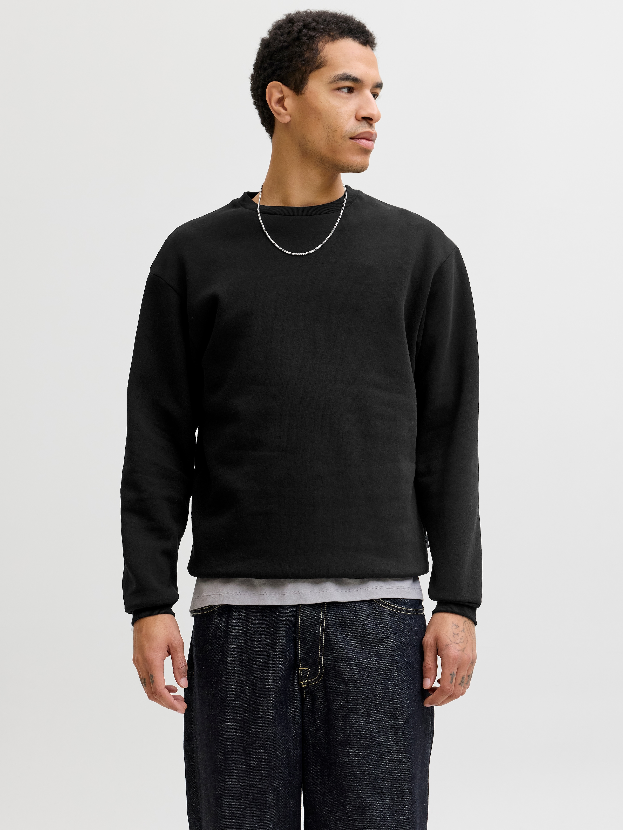 Jack & Jones Sweatshirt »JJEBRADLEY mit Rippbündchen für Alltag und Freizeit«, mit Rippbündchen