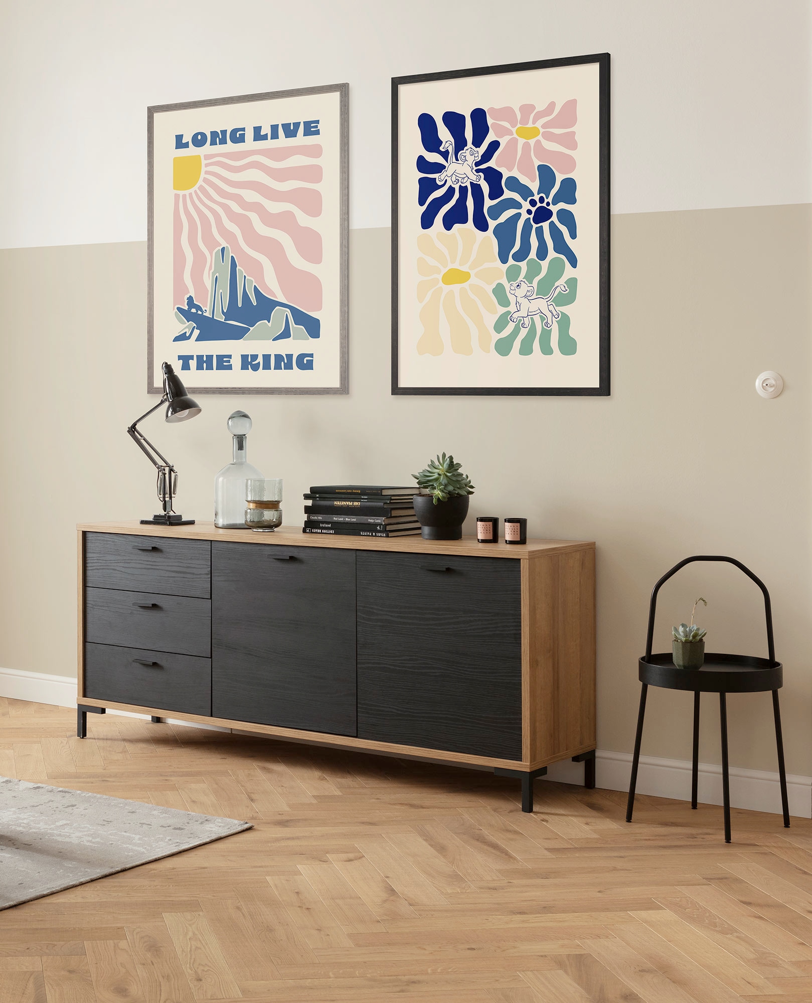 Komar Wandbild »Disney The Lion King Pride Rock«, Disney, (Set, 1 St.), 50 x 70 cm (Breite x Höhe) - Kinderzimmer, Dekoration