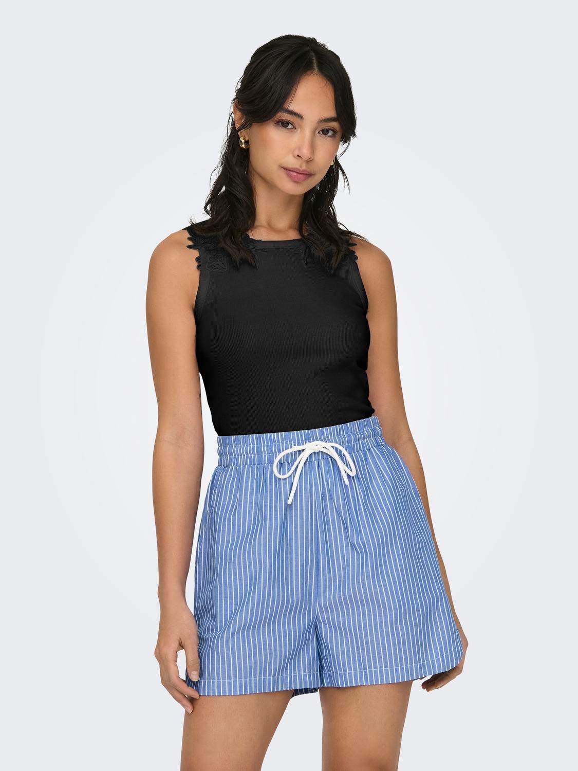 ONLY Onlnilus S/L Mix Top Box Jrs – Camiseta Top Para Mujer (Moda Danesa)