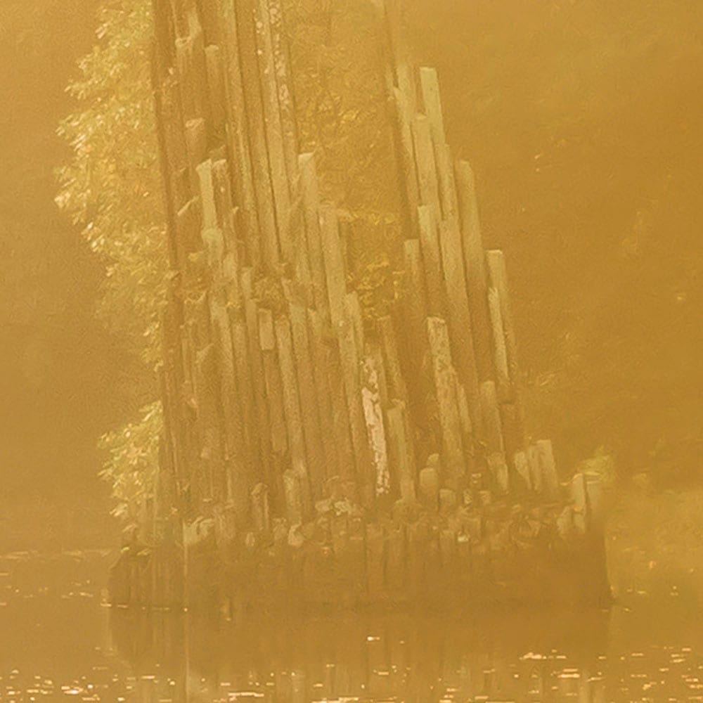 Komar Fototapete »Digitaldruck Vlies - Devil's Bridge - Grösse 400 x 250 cm«, bedruckt, Wohnzimmer, Schlafzimmer
