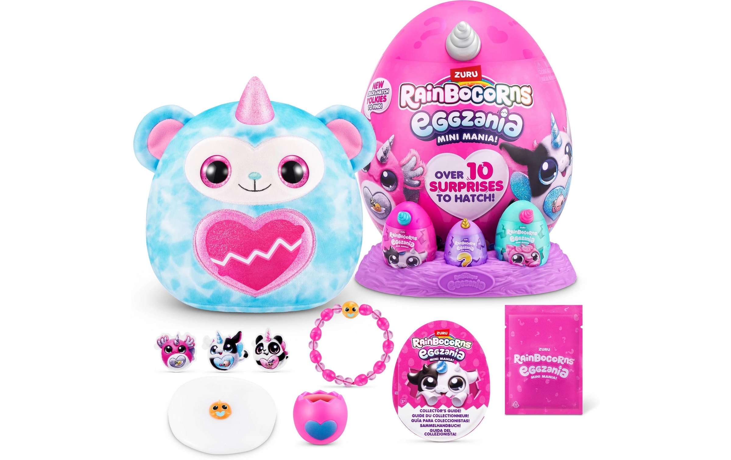 ZURU Plüschfigur »Rainbocorns Eggzania Mini Plush Soft Small assortiert«