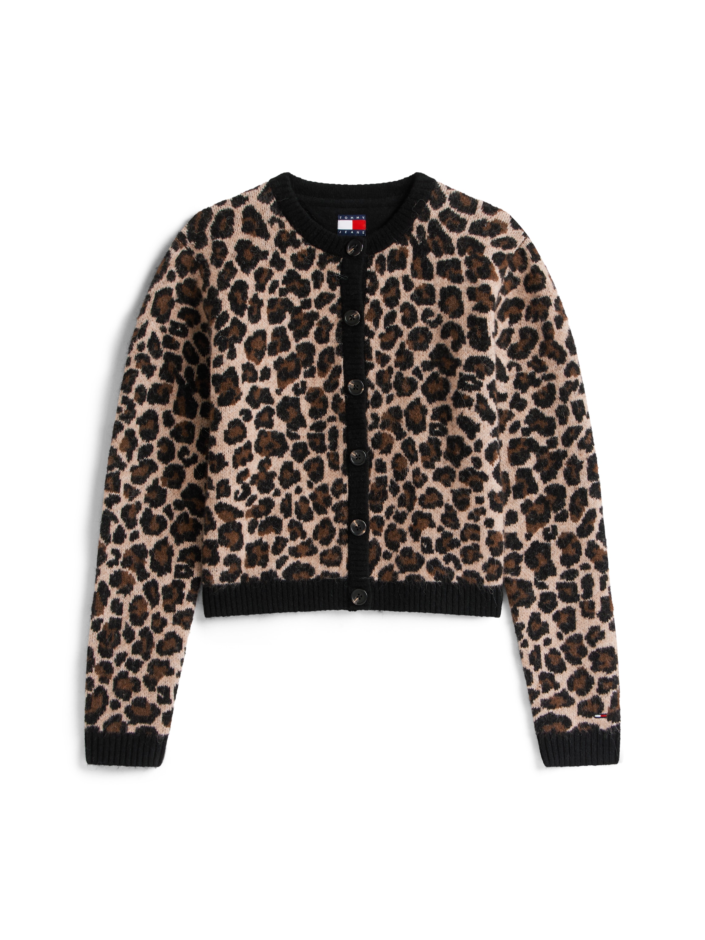 Tommy Jeans Strickjacke »TJW LEOPARD CARDIGAN«, mit Leo Strickmuster