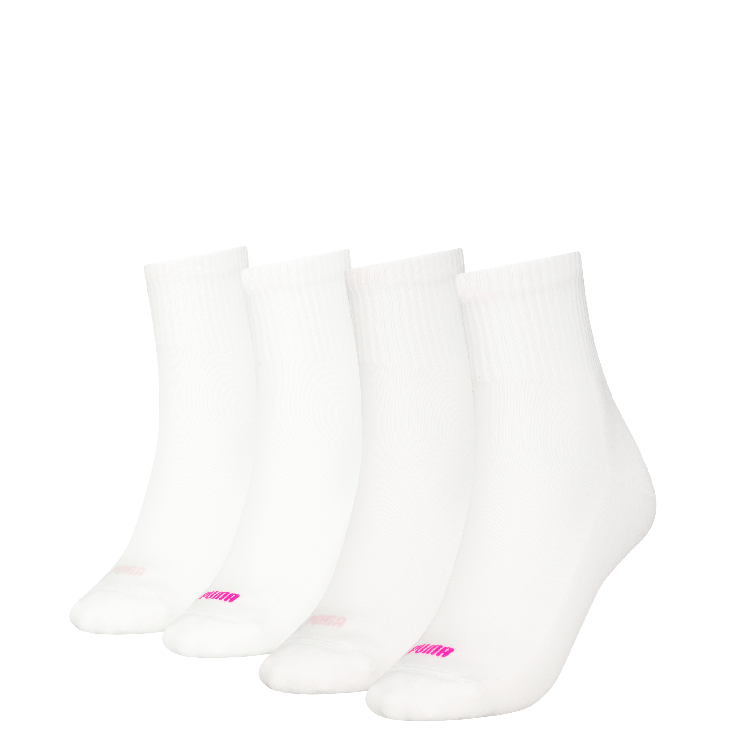 PUMA Socken »PUMA WOMEN HEART LOGO SHORT CREW 4P ECOM« 4 Paar, 4 Stk. tlg. mit buntem Schaftdetail