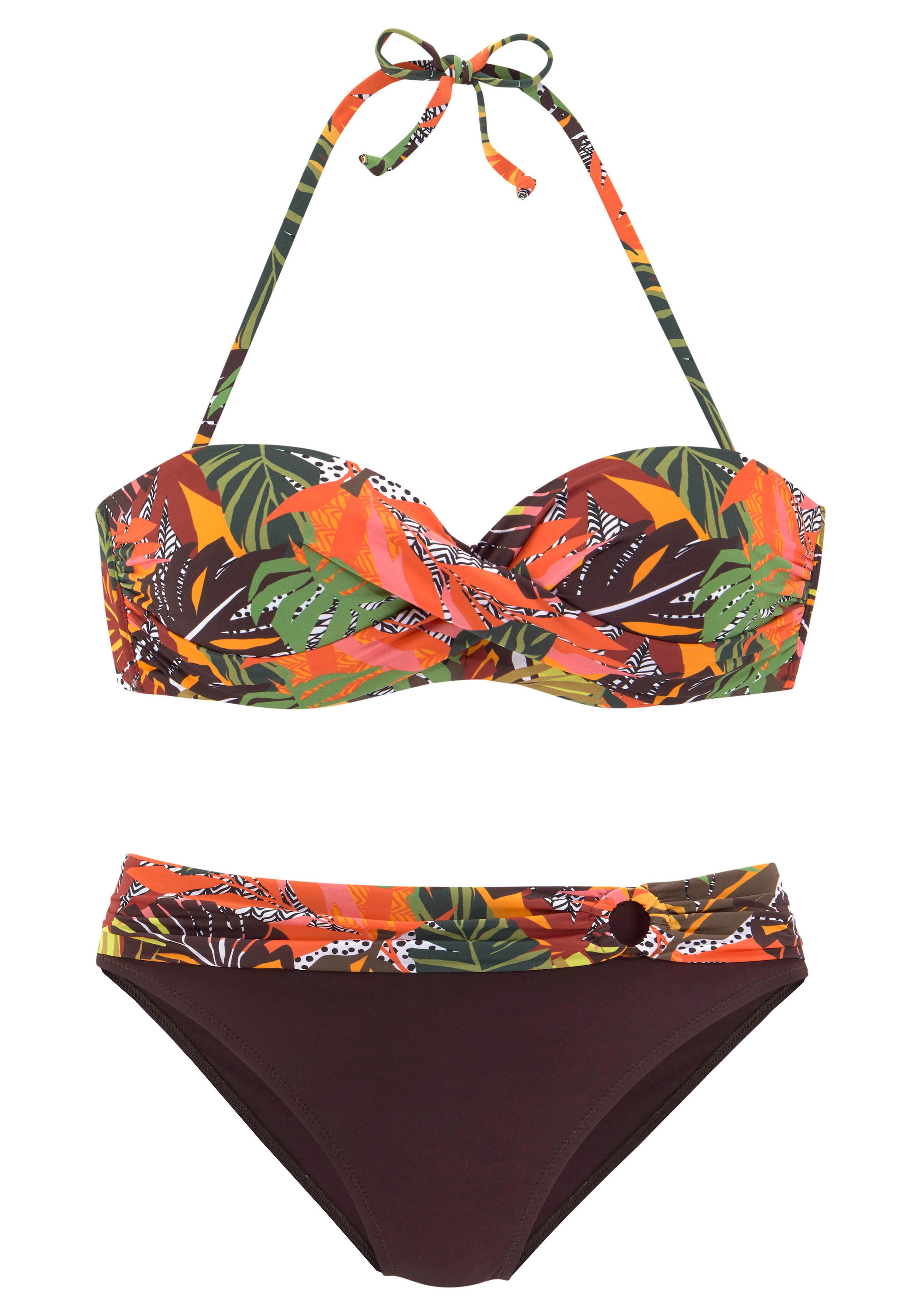 Vivance Bügel-Bandeau-Bikini, mit Wickeloptik
