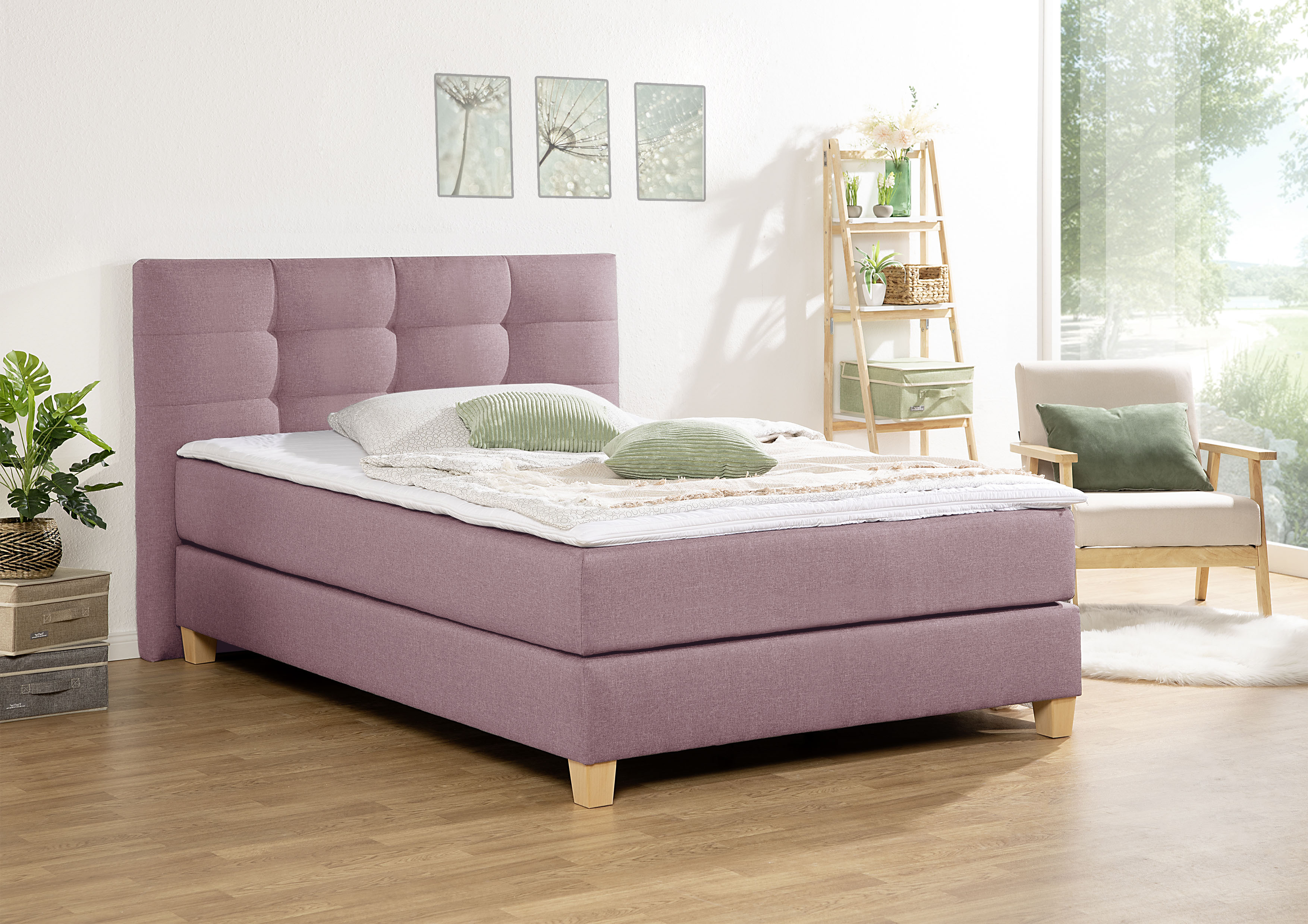 Home affaire Boxspringbett "Moulay" inkl. Topper, in 3 Härtegraden, TFK auch in Härtegrad 4