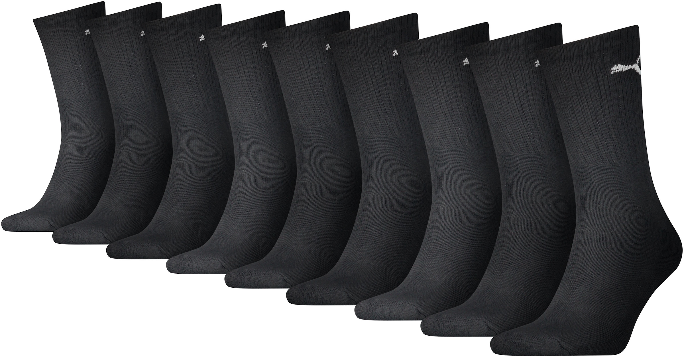 PUMA Socken »PUMA CREW SOCK 9P ECOM« 9 Paar, 9 Paar tlg. Tennissocken, atmungsaktiv, feuchtigkeitsregulierend