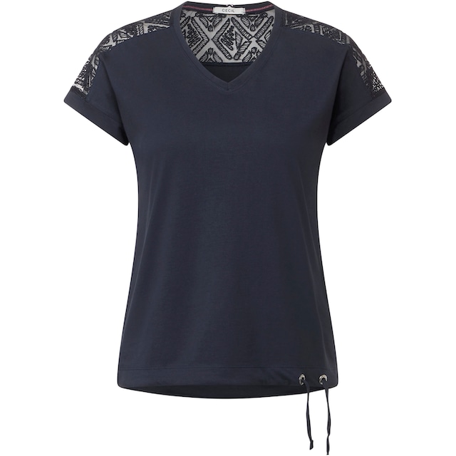 Cecil T-Shirt, mit leicht abgerundetem V -Ausschnitt online shoppen bei  Jelmoli-Versand Schweiz