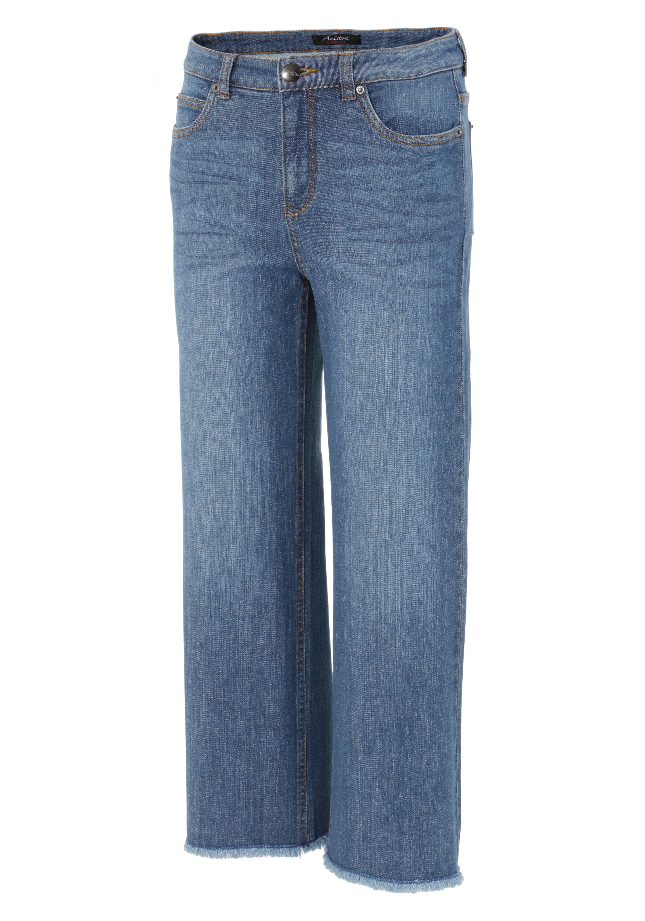 Aniston CASUAL 7/8-Jeans, mit leicht ausgefranstem Beinabschluss