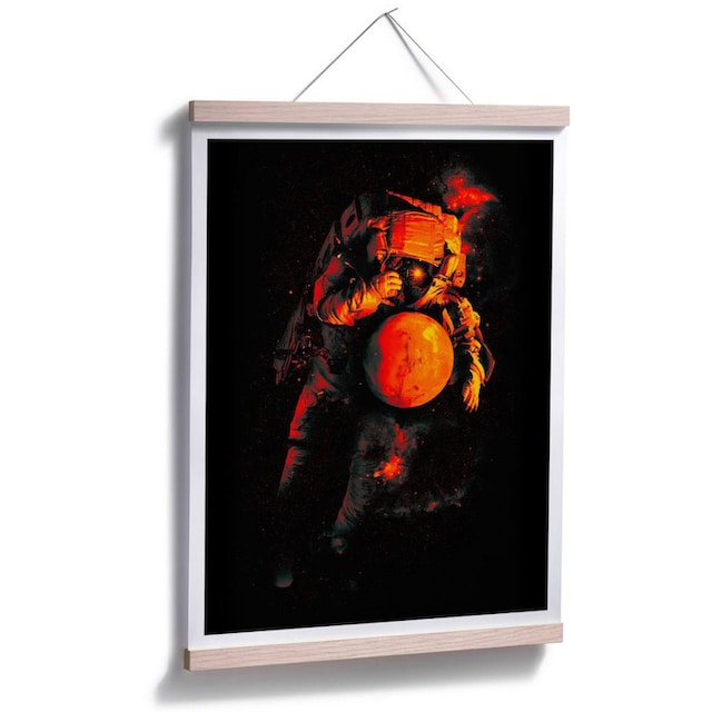Wall-Art Poster »Astronaut Schwarz Mars Weltall«, Astronaut, (1 St.), Poster,  Wandbild, Bild, Wandposter online shoppen | Jelmoli-Versand