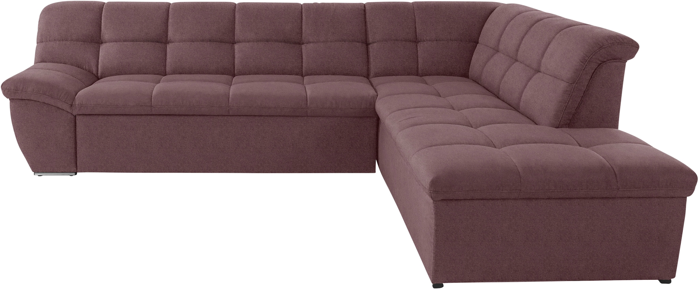 DOMO collection Ecksofa »Lagoa L-Form«, wahlweise mit Bettfunktion, frei im Raum stellbar, grosse Farbvielfalt