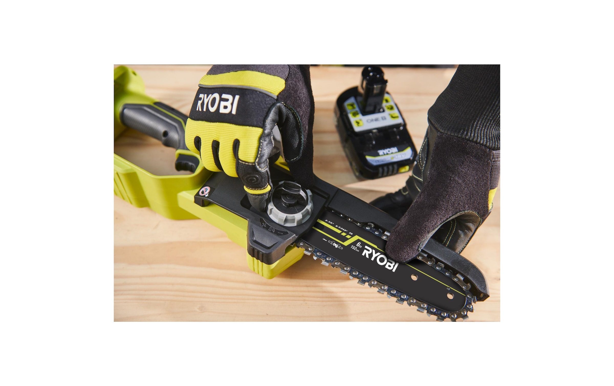 Akku-Kettensäge »RYOBI 18 V, 15 cm, ohne Akku und Ladegerät«