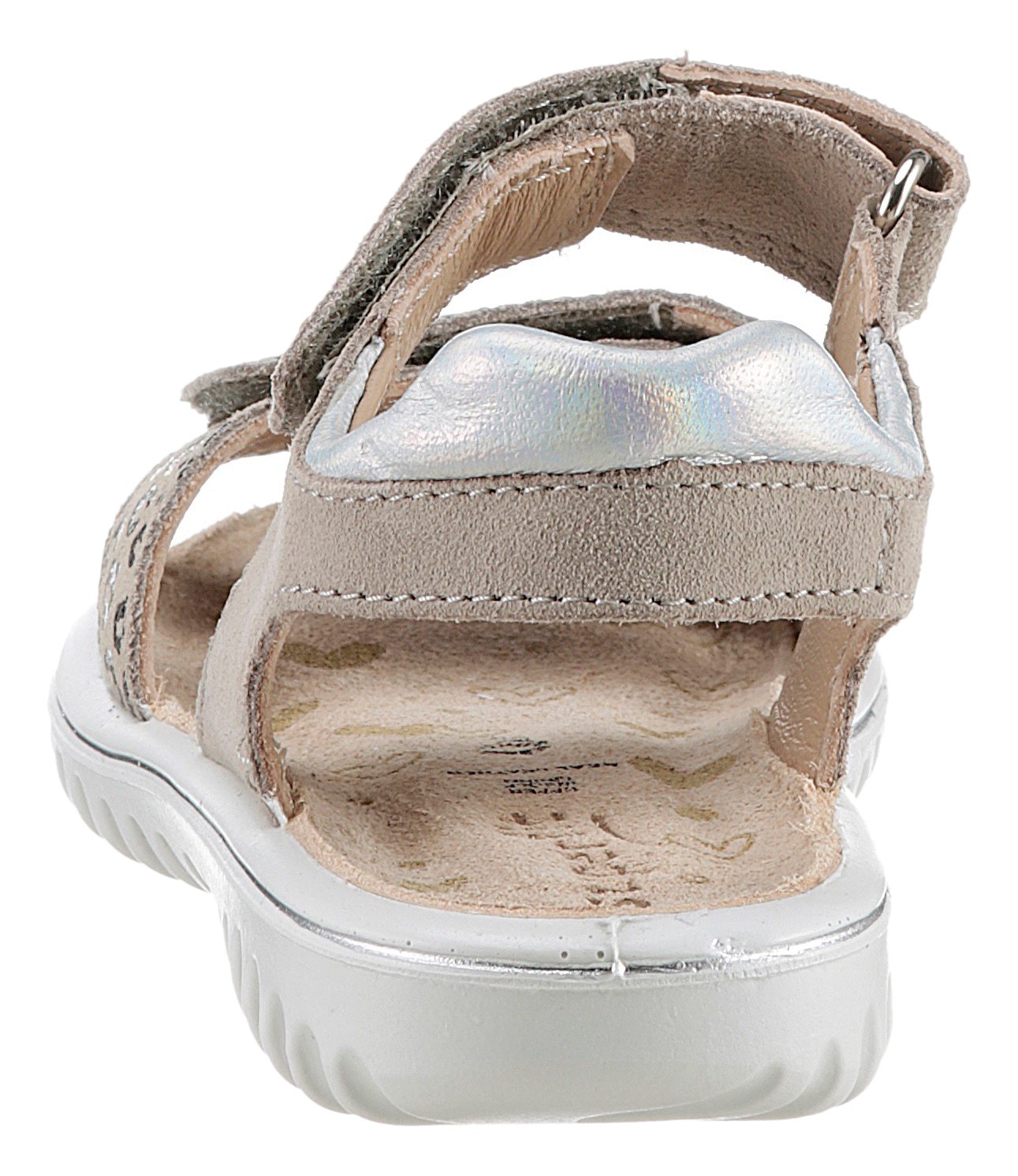 Superfit Sandale »SPARKLE WMS: mittel«, Klett-Sandalette mit Leomuster, Grössenschablone zum Download