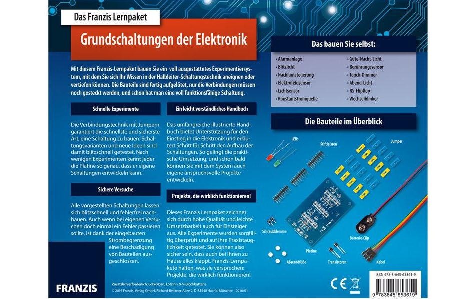 Franzis Lernspielzeug »Grundschaltungen der Elektronik«