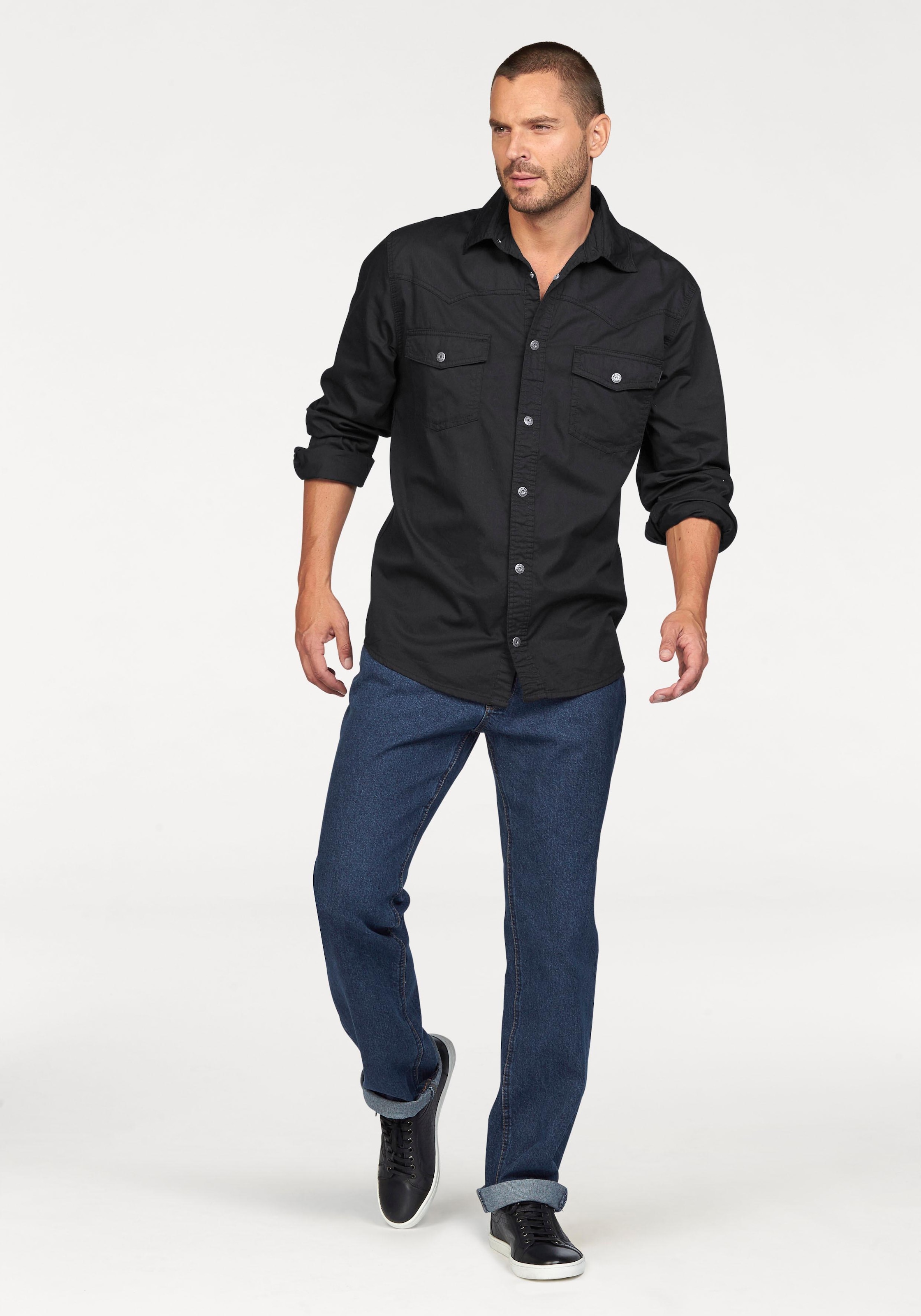 Arizona Regular-fit-Jeans »James«, regular fit, gerades Bein, Five-Pocket-Form, normale Leibhöhe