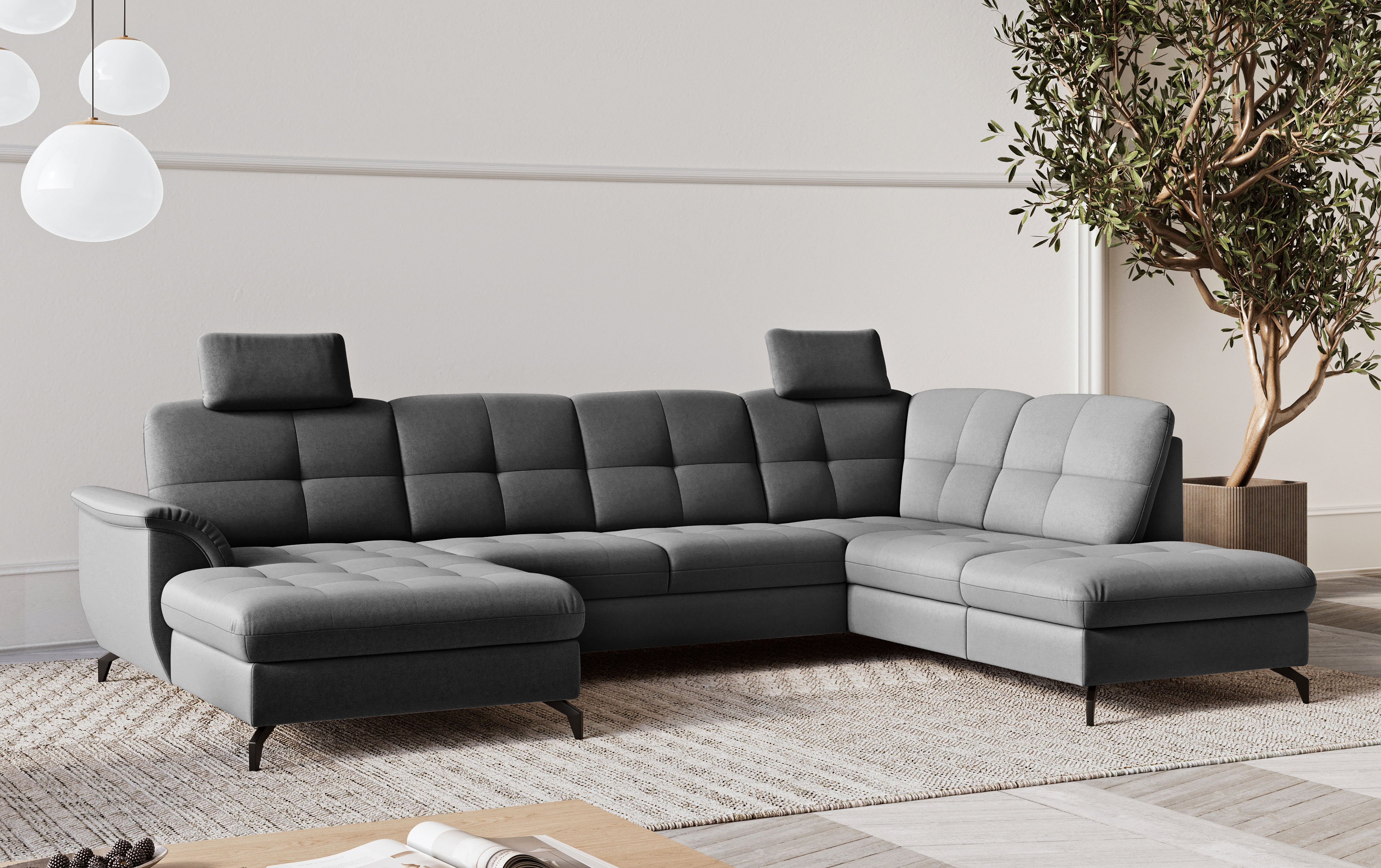 sit&more Wohnlandschaft "Zora" wahlweise mit Bettfunktion und Bettkasten