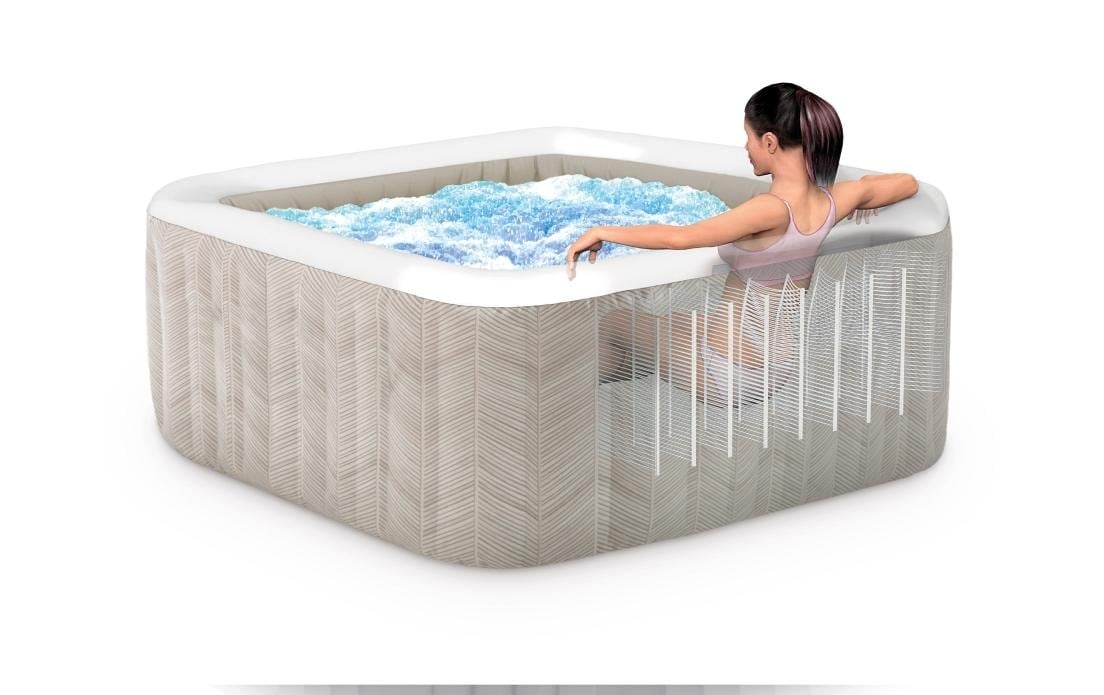 Intex Whirlpool »Chevron Deluxe 193 cm x 193 cm x 71 cm«
