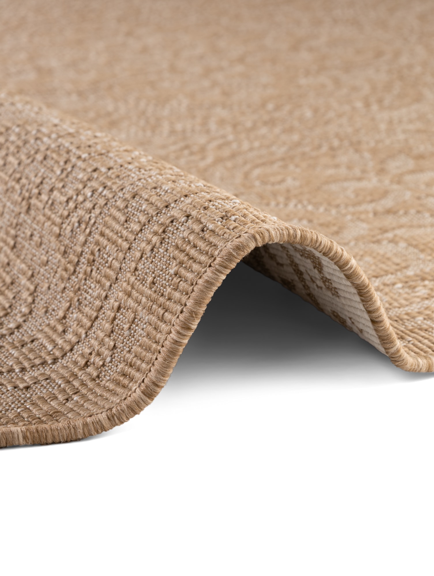 HANSE Home Outdoorteppich »Rosel Wendetppich«, rund, 5 mm Höhe, In und Outdoor, Flachgewebe, wetterfest, pflegeleicht, robust