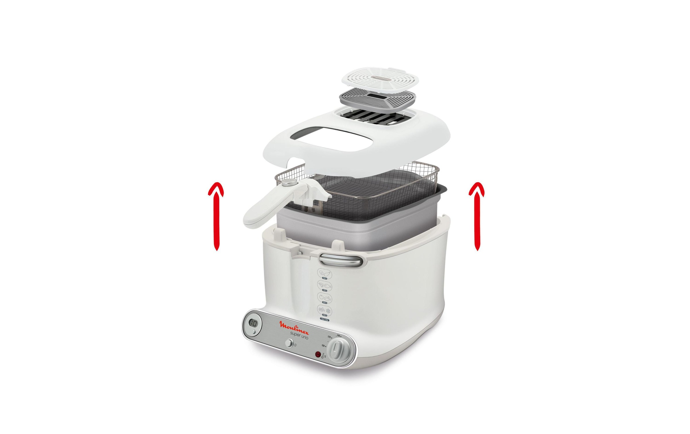 Moulinex Fritteuse »Super UNO AM3021, 1.5 kg«, 1800 W, Fassungsvermögen 2,2 l