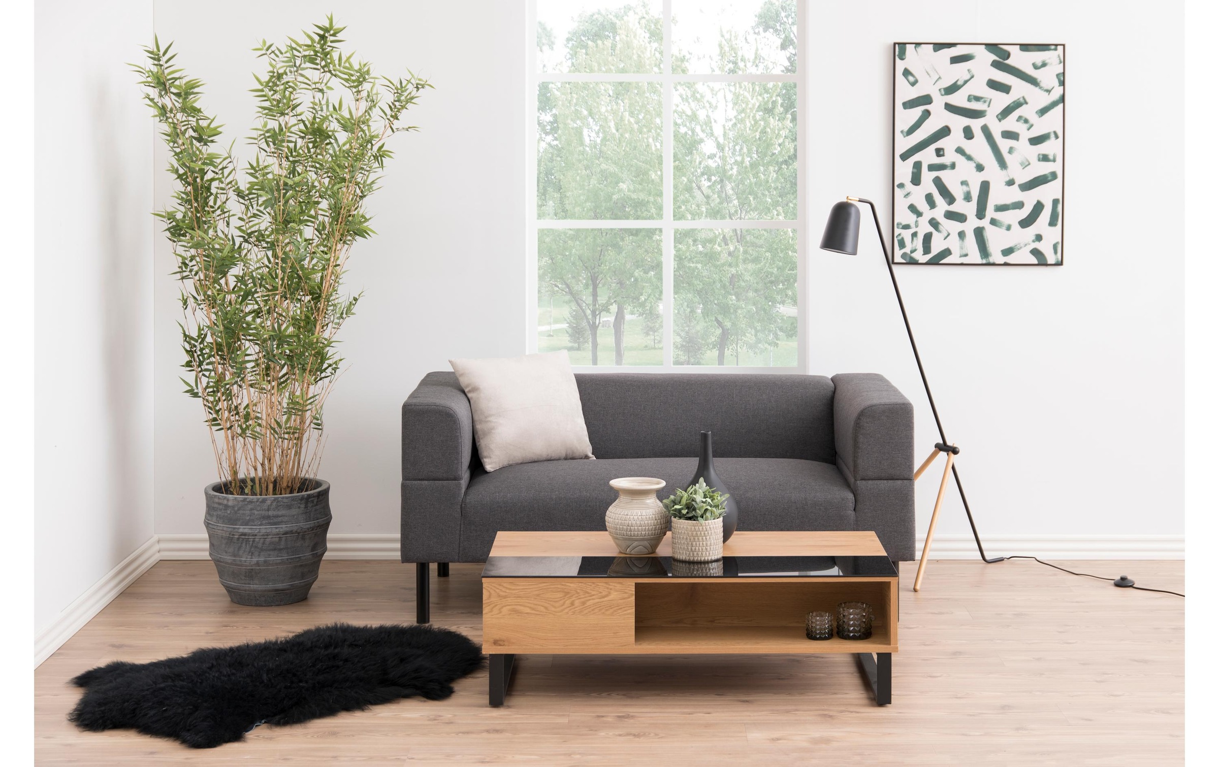 AC Design Beistelltisch »Azalea Nature/Schwarz«