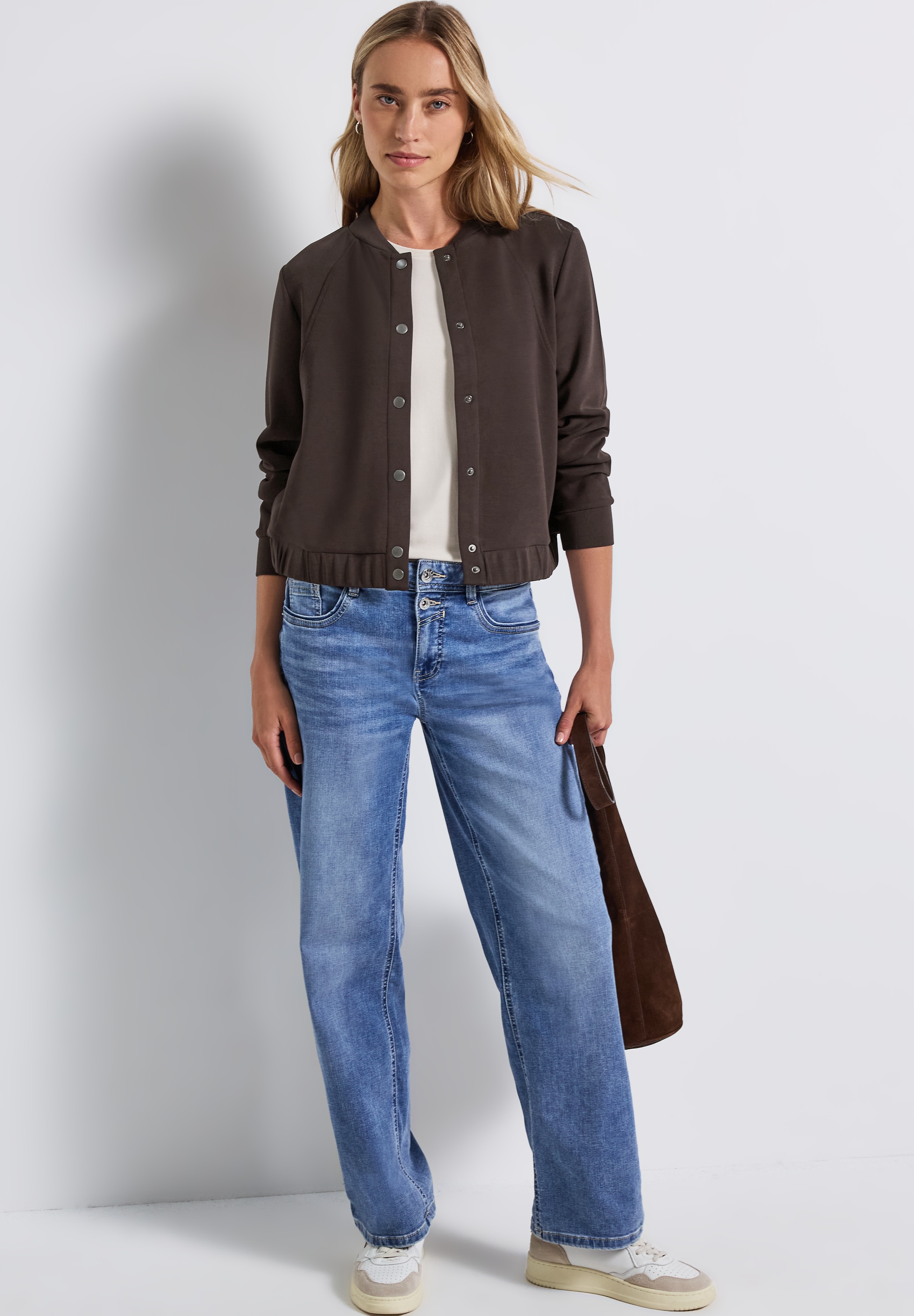 STREET ONE Blouson, ohne Kapuze, im Silk Look