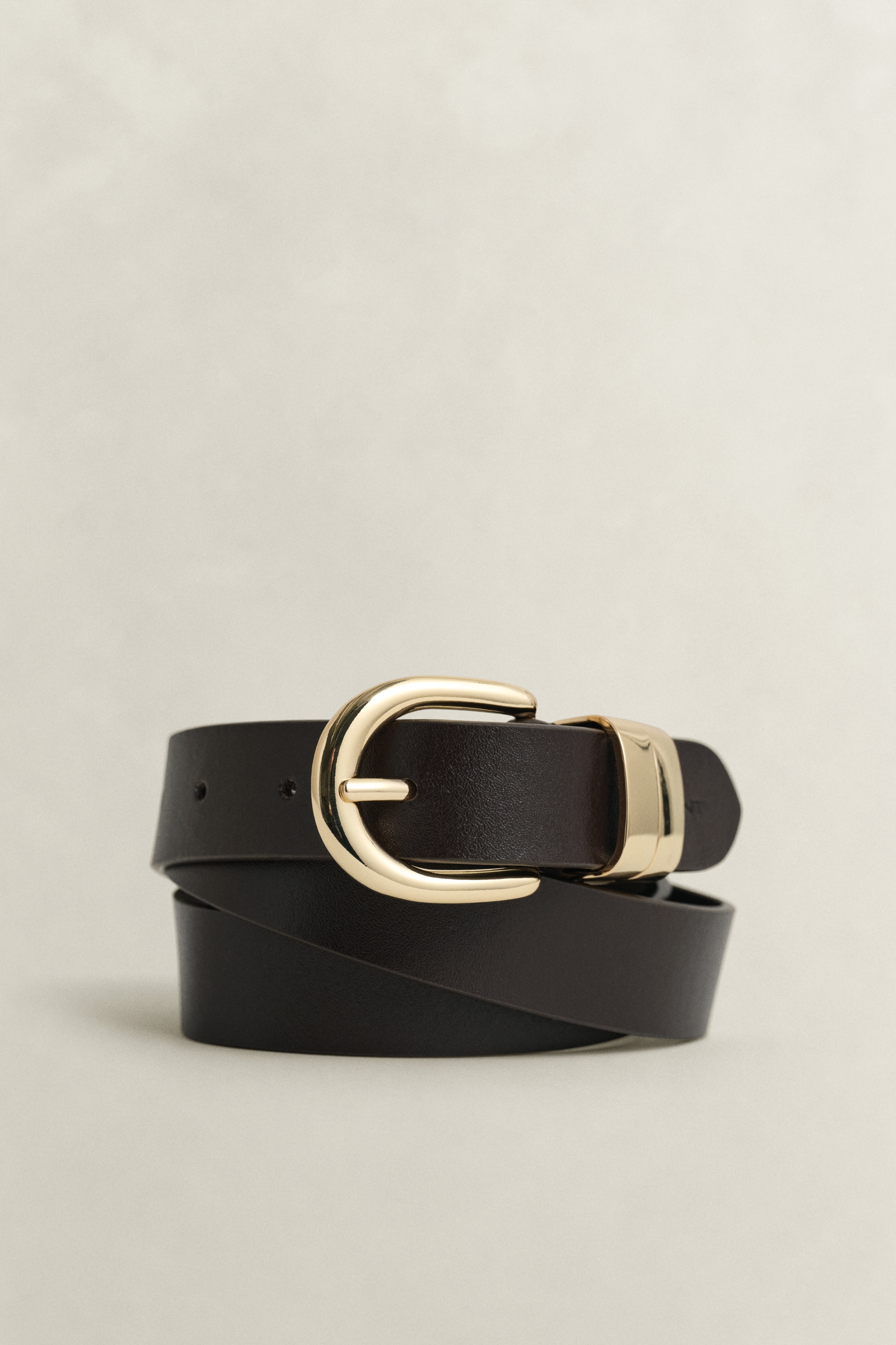 Gant Ledergürtel "CHUNKY KEEPER LEATHER BELT" Grössenverstellbar durch Einfachdornschliesse