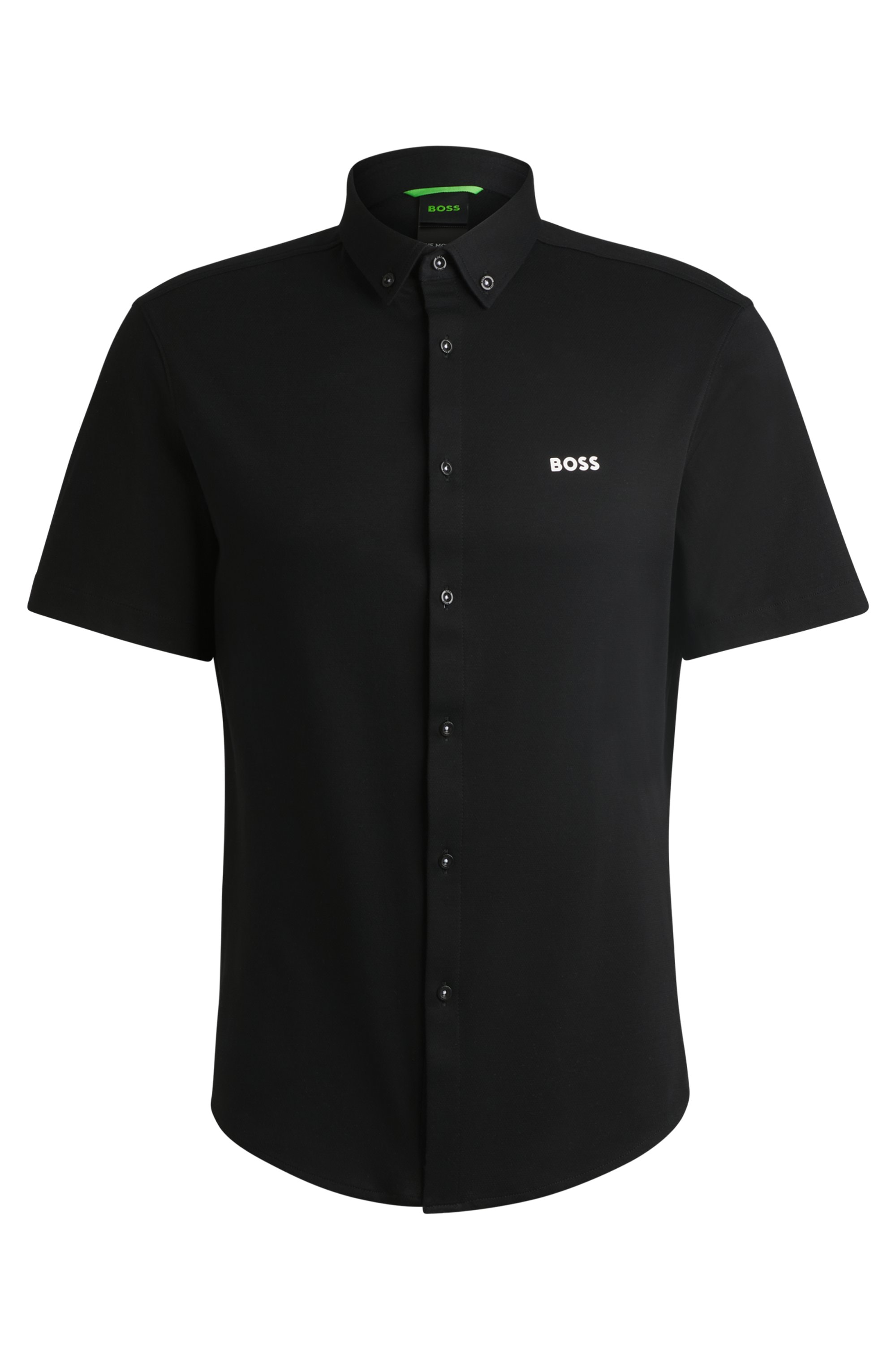BOSS GREEN Kurzarmhemd »B_MOTION_S«, mit Logoschriftzug auf der Brust