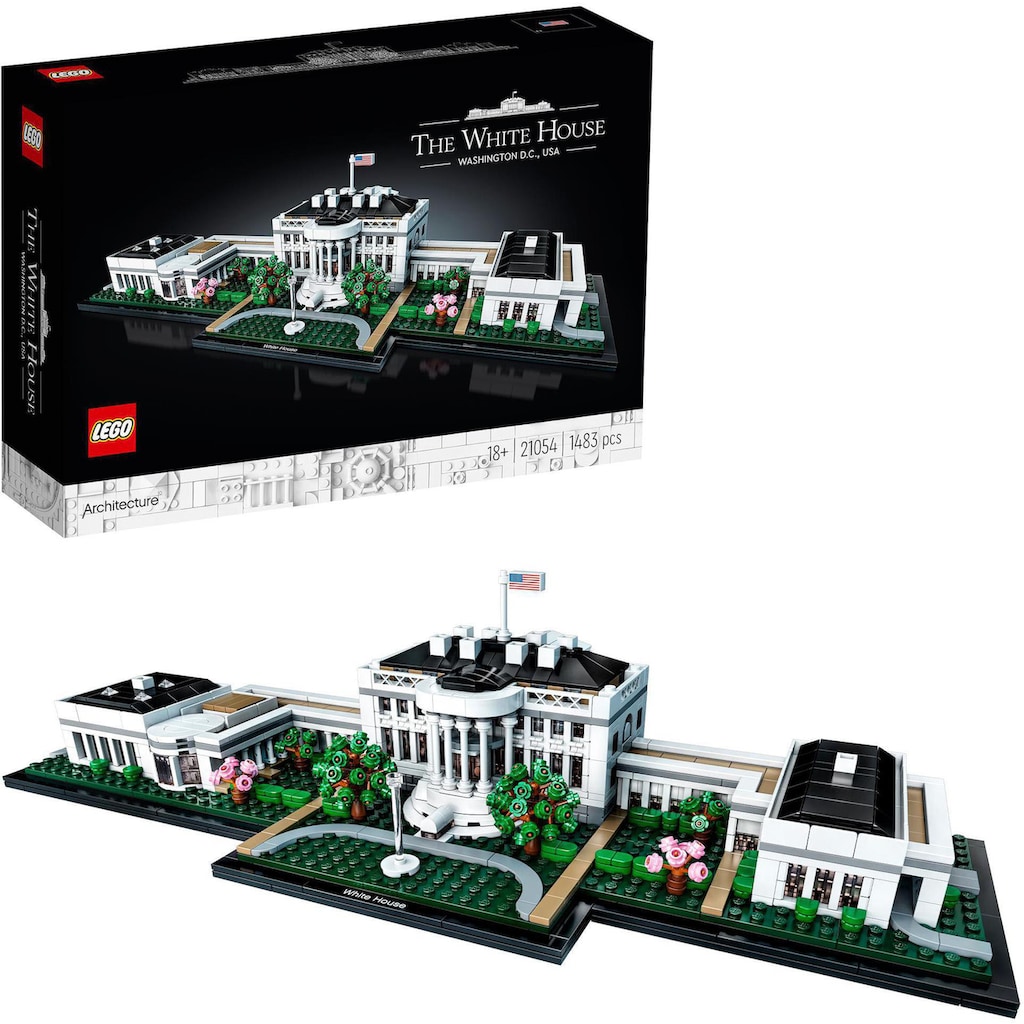LEGO® Konstruktionsspielsteine »Das Weisse Haus (21054), LEGO® Architecture«, (1483 St.)