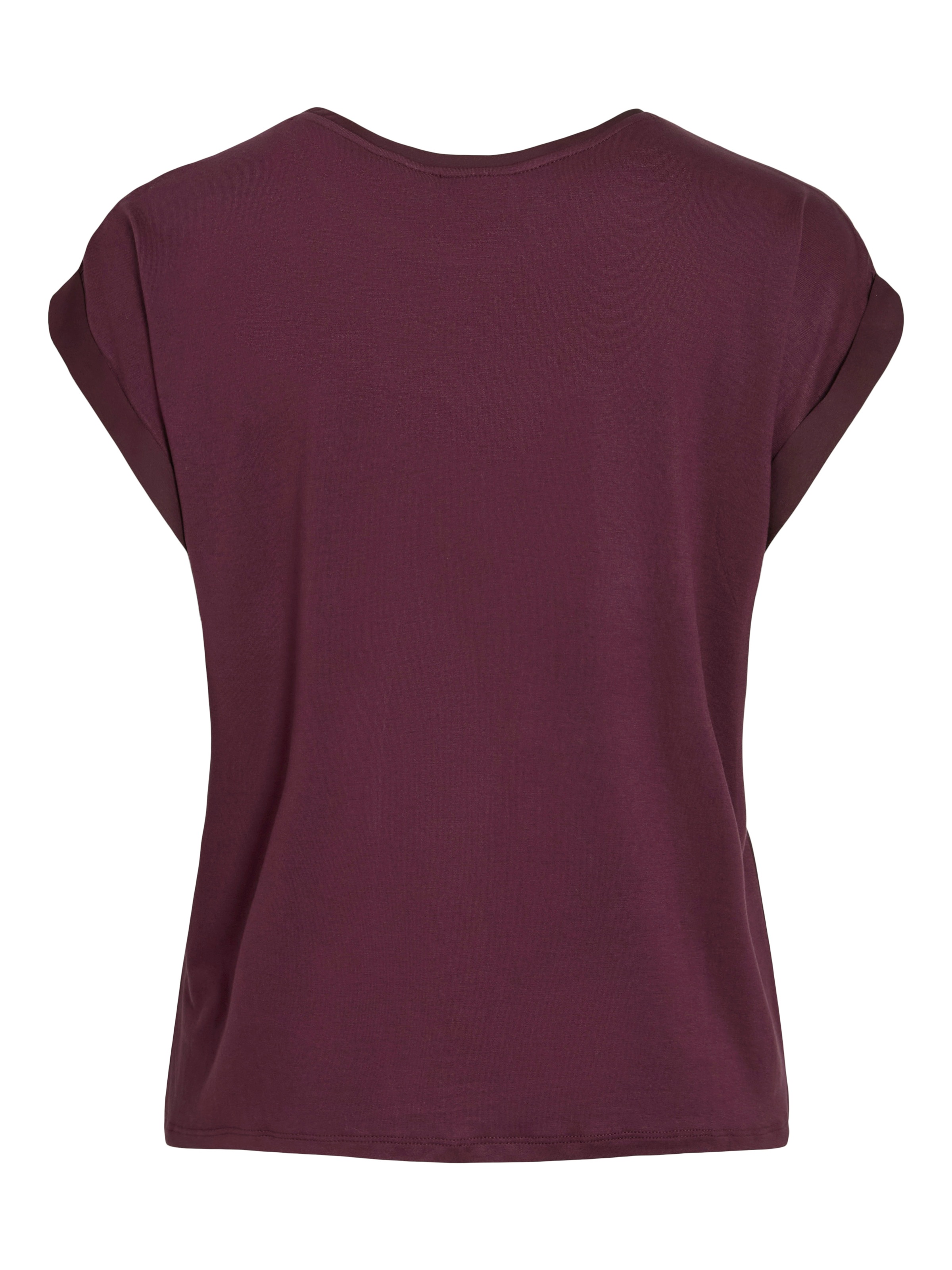 Vila Kurzarmshirt »VIELLETTE S/S SATIN TOP - NOOS«, Satin Optik