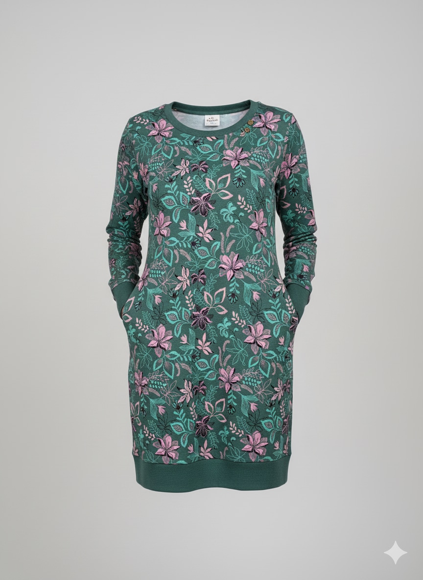 Ragwear Sweatkleid »MENITA FLOWERS O«