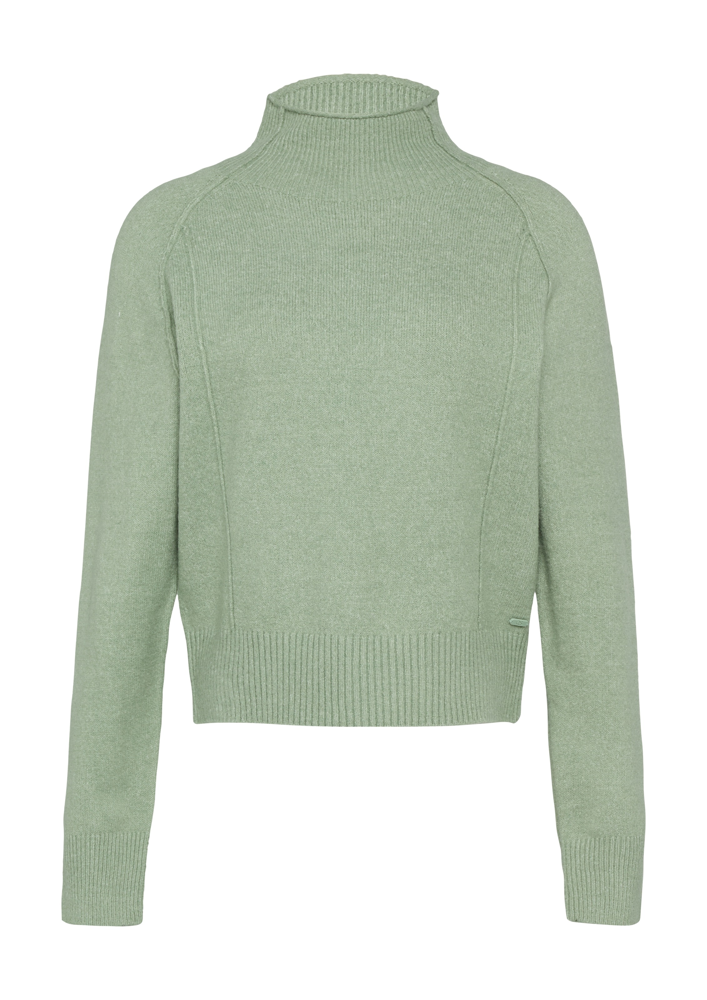 QS Stehkragenpullover, mit Ziernähten