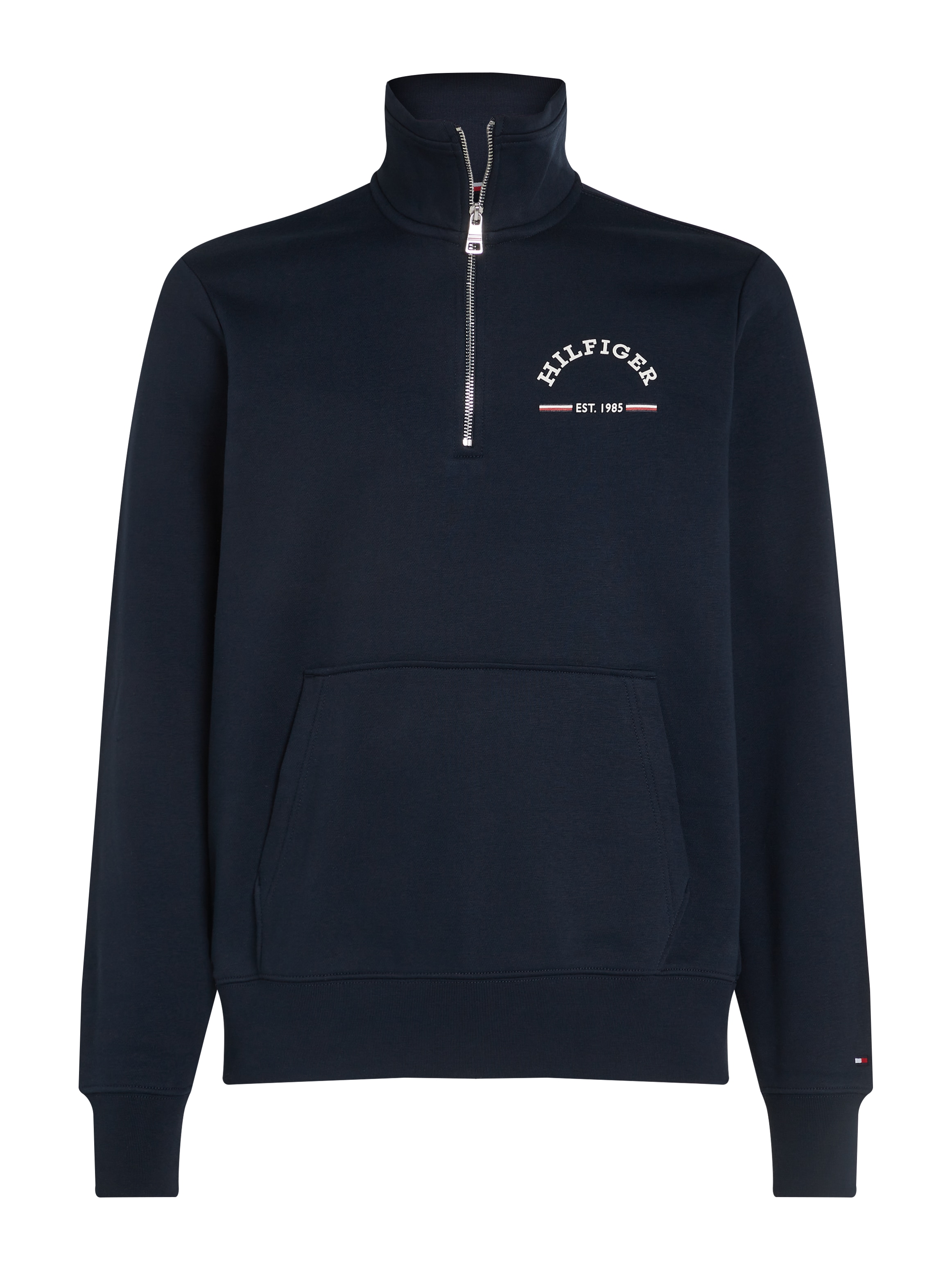 Tommy Hilfiger Sweatshirt »ROUNDALL STAND COLLAR ZIP«, mit Stehkragen und Reissverschluss
