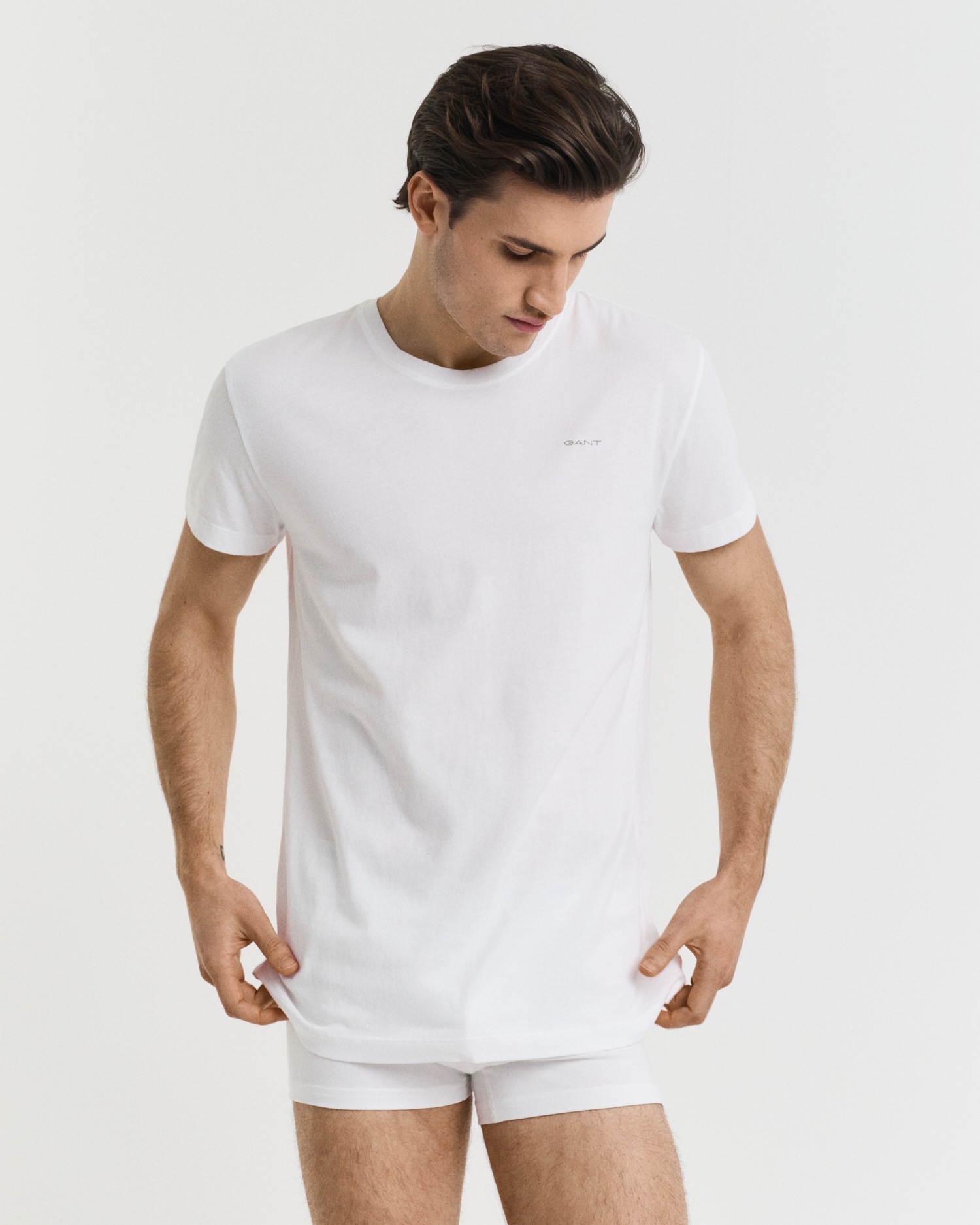 Gant Kurzarmshirt »C-NECK T-SHIRT 2-PACK«, Mit Rundhalsausschnitt