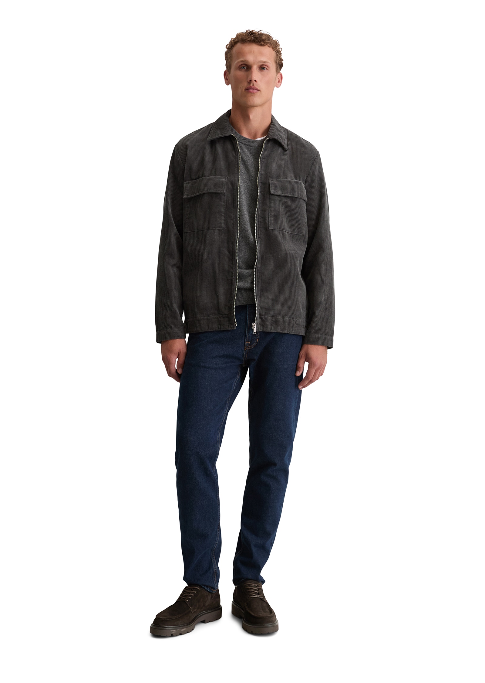 Marc O'Polo Hemdjacke, Reissverschluss, Brusttaschen, Lockerer Fit