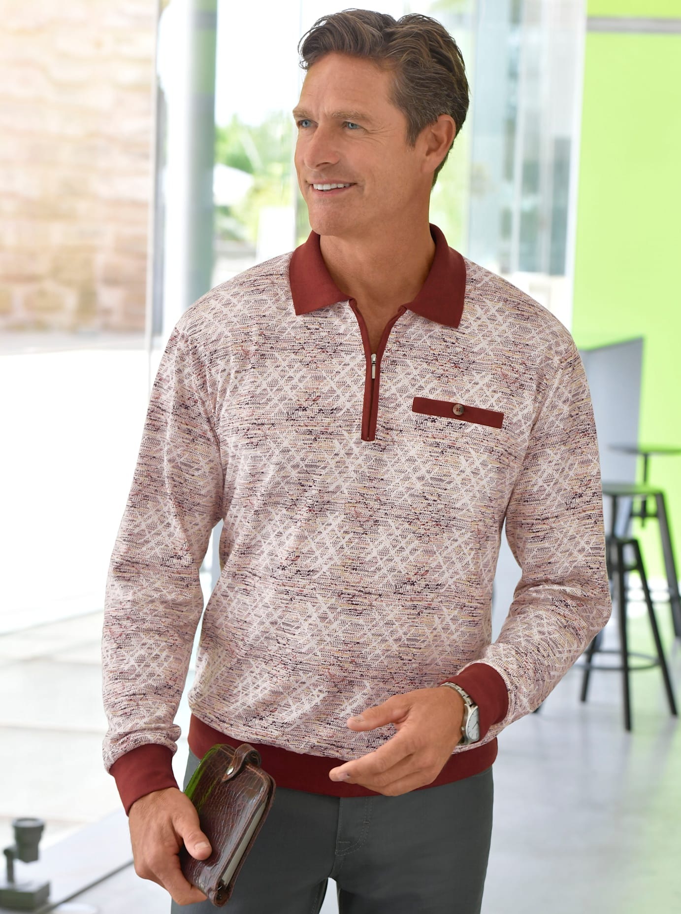 Marco Donati Poloshirt »Langarm-Poloshirt« 1 Stk.