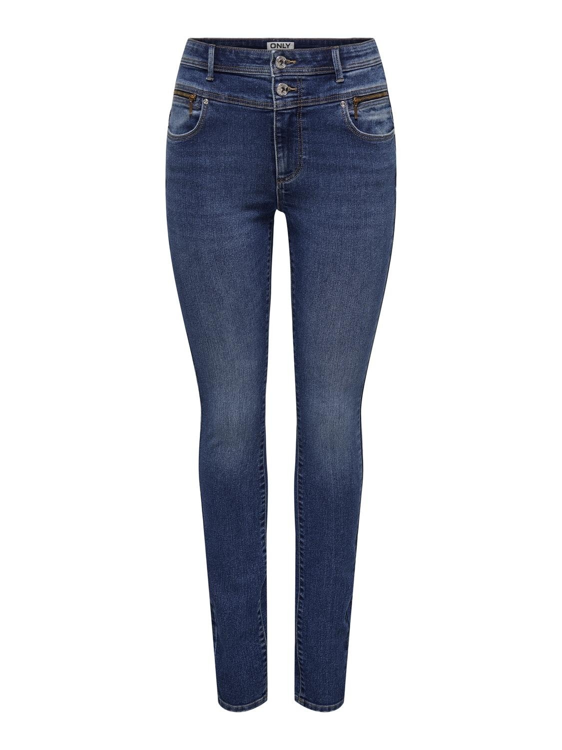 ONLY Skinny-fit-Jeans »ONLDAISY HW DB YOKE ZIP SKINNY DNM PIM«