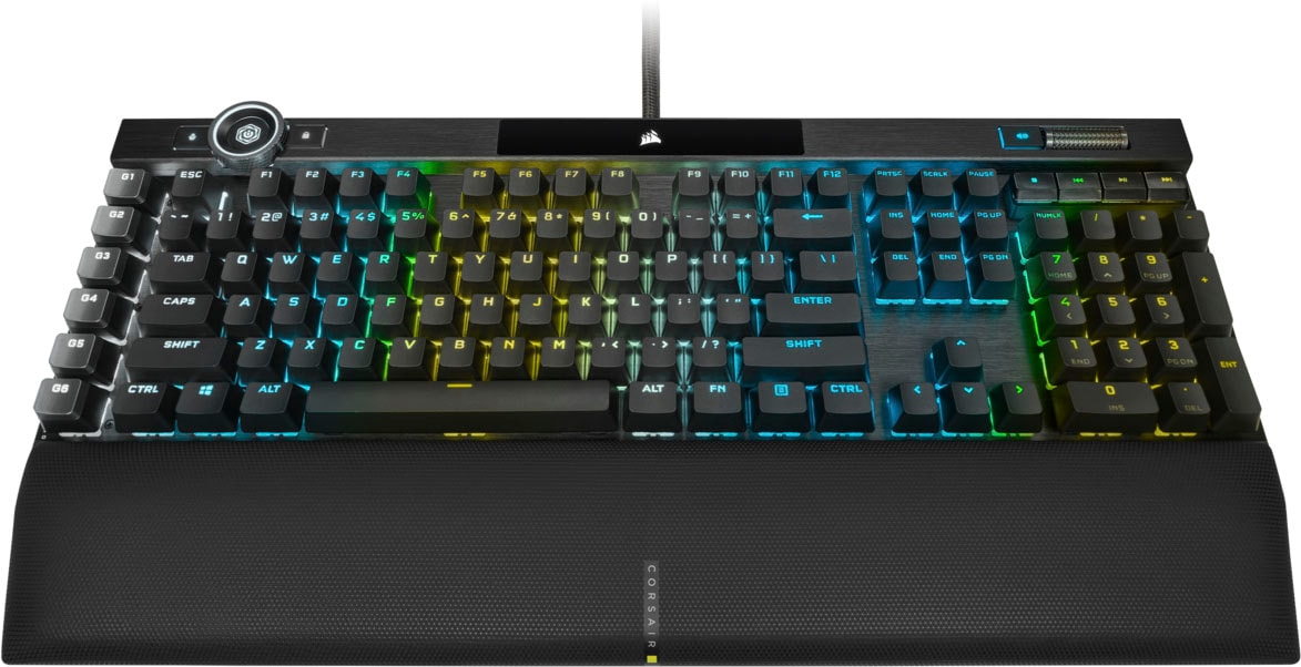 Corsair Gaming-Tastatur »Corsair K100 RGB«, (Handgelenkauflage-Multimedia-Tasten-programmierbare G-Tasten)