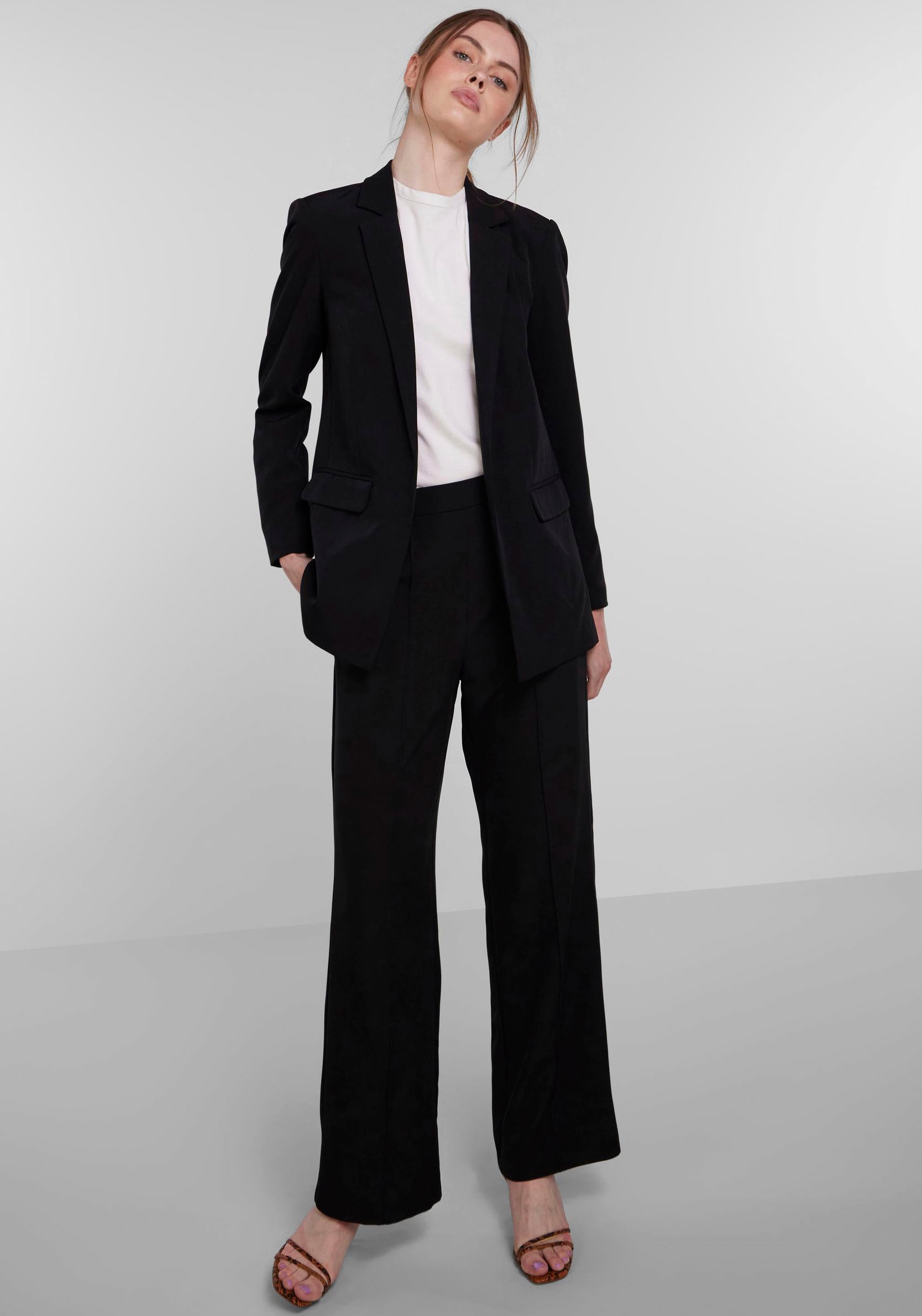 pieces Longblazer »PCBOSELLA LS LOOSE BLAZER NOOS«, in leichter Oversize Form